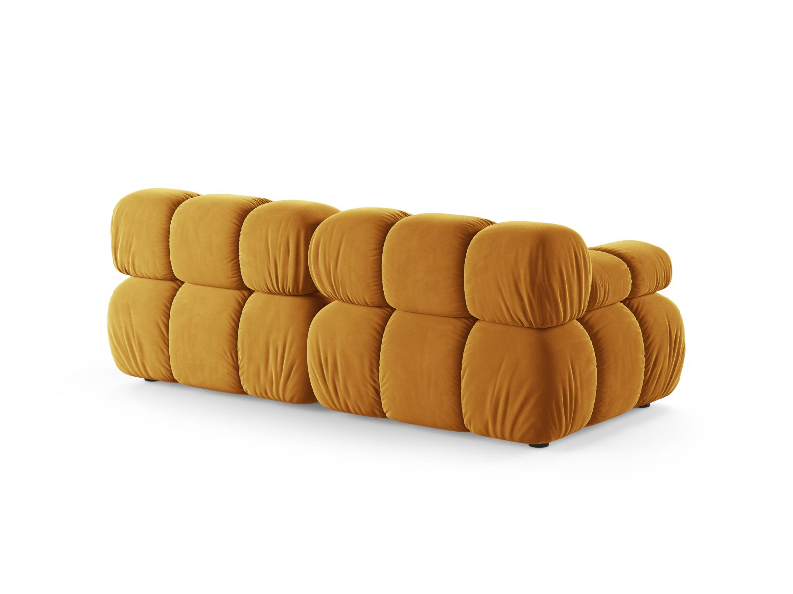 Velvet Modular Sofa, "Bellis", 2 Seats, 188x94x70