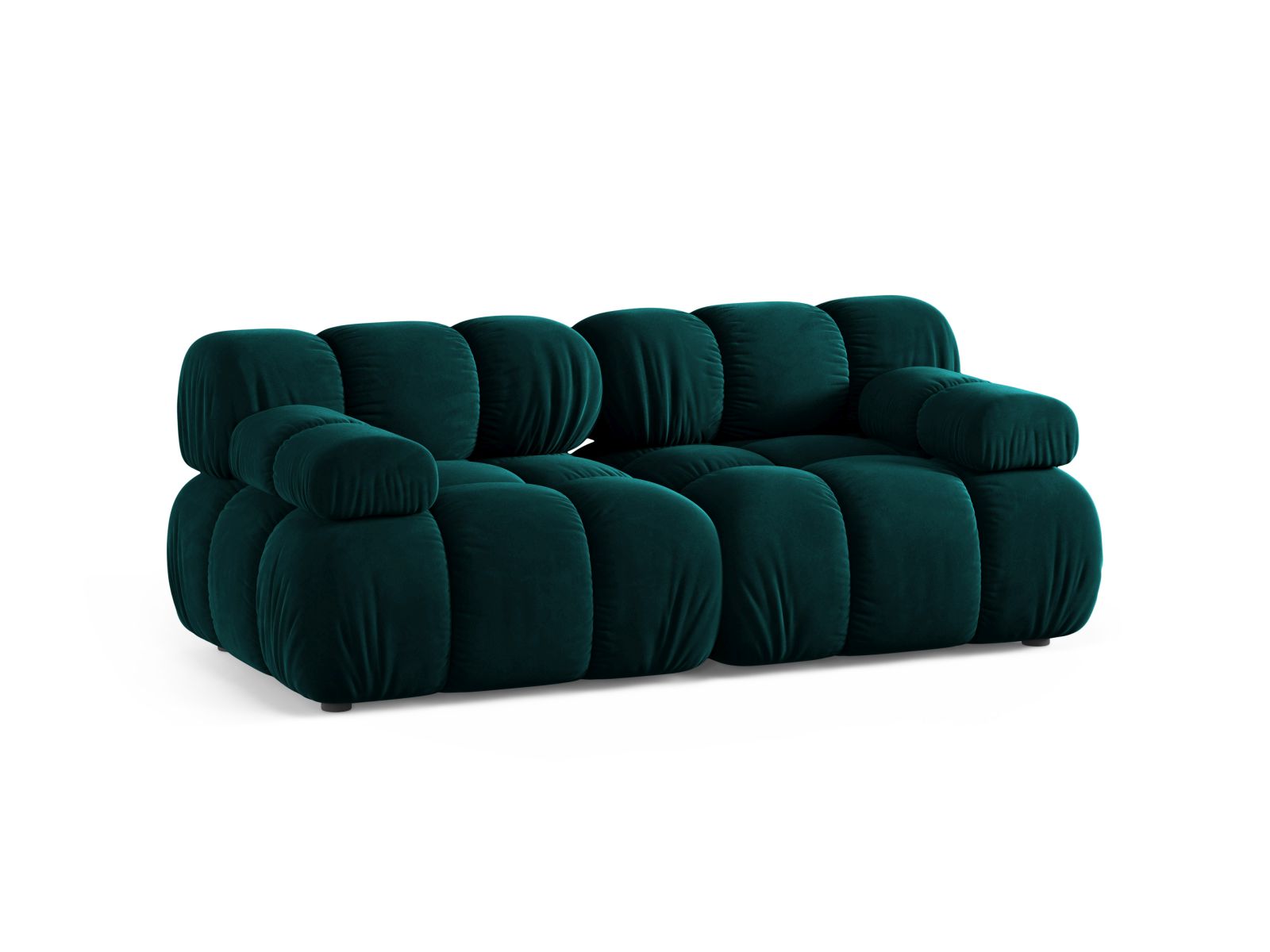 Velvet Modular Sofa, "Bellis", 2 Seats, 188x94x70