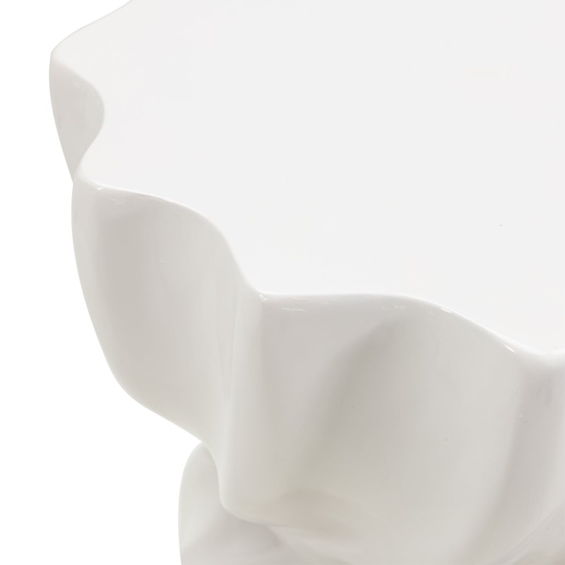 Stolik boczny Bloom 35 cm, szarobeżowy, glossy