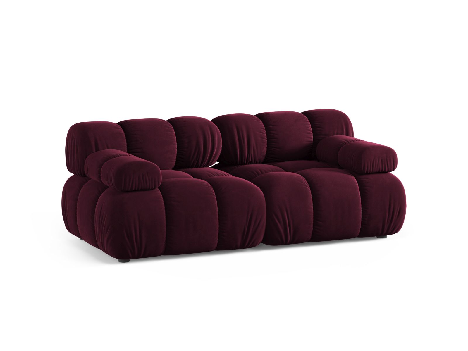 Velvet Modular Sofa, "Bellis", 2 Seats, 188x94x70