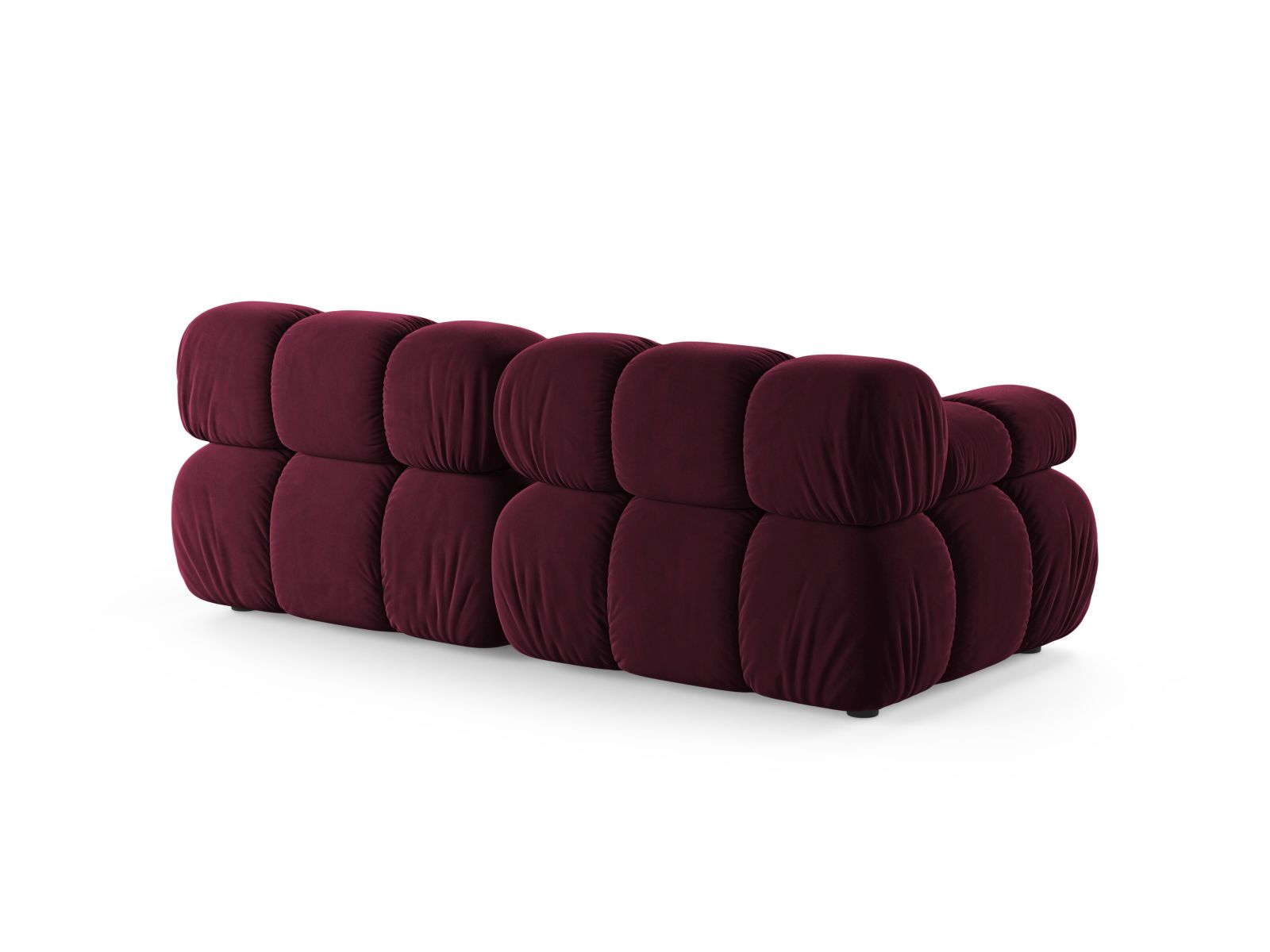 Velvet Modular Sofa, "Bellis", 2 Seats, 188x94x70