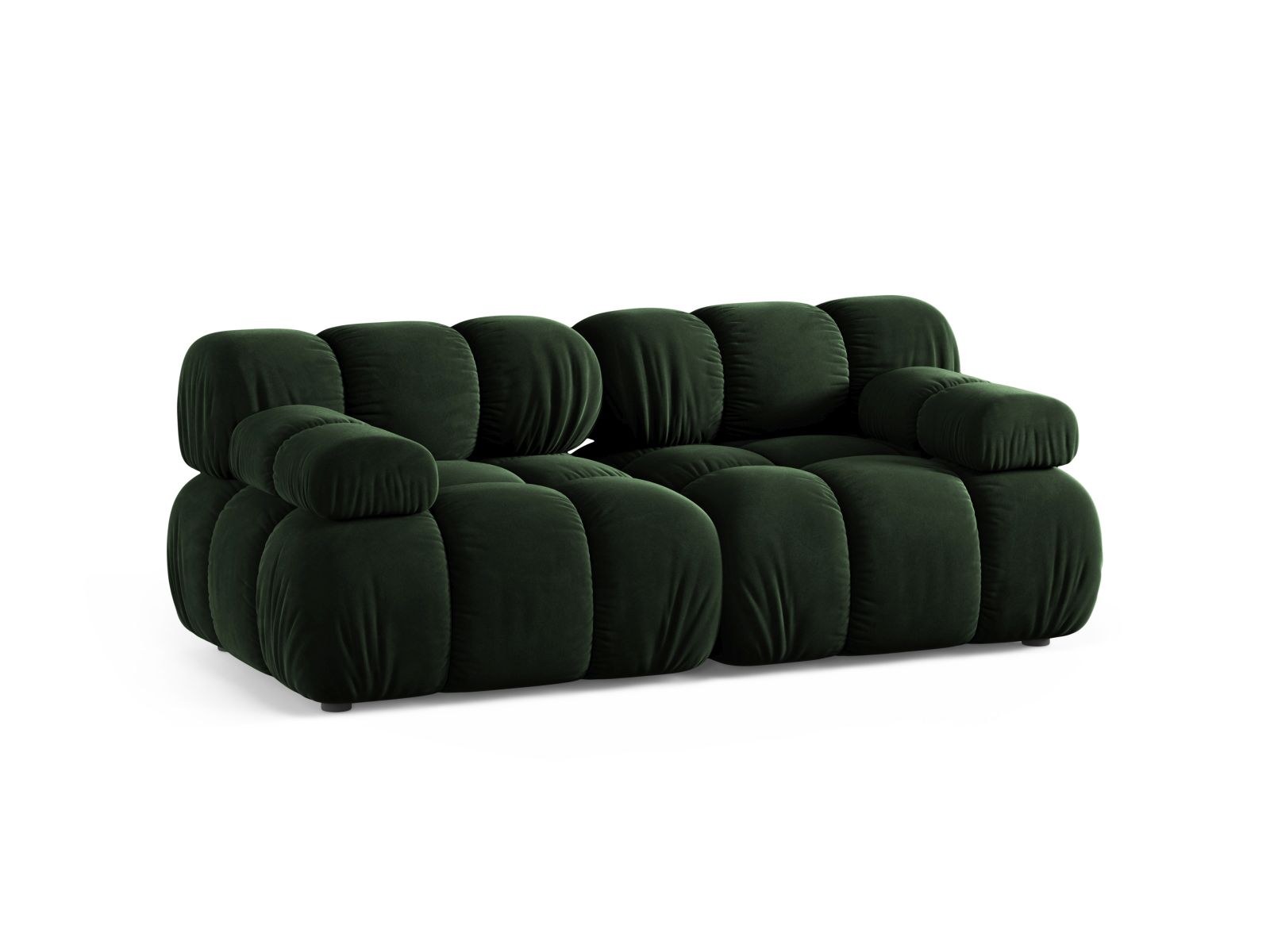 Velvet Modular Sofa, "Bellis", 2 Seats, 188x94x70