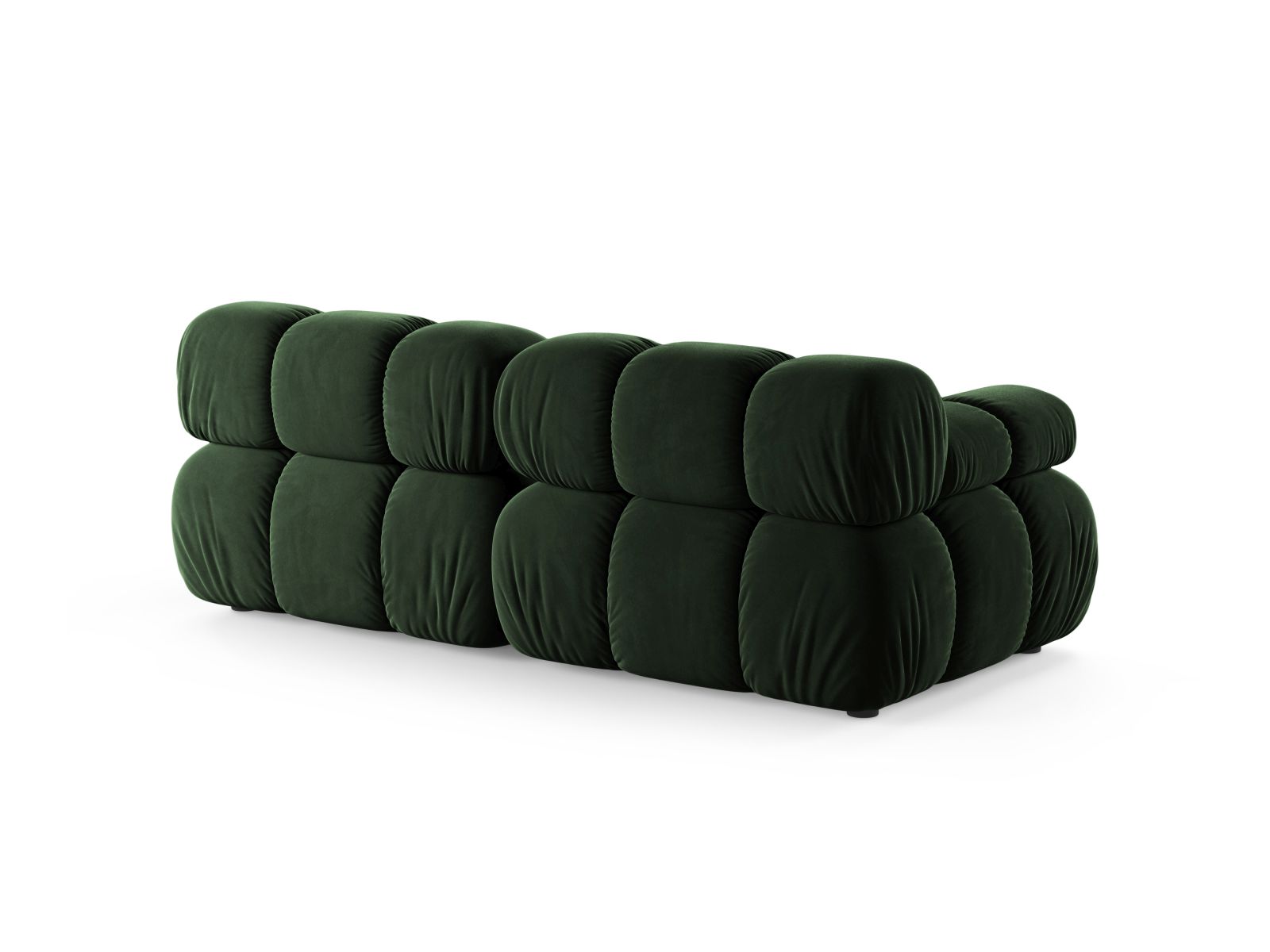 Velvet Modular Sofa, "Bellis", 2 Seats, 188x94x70