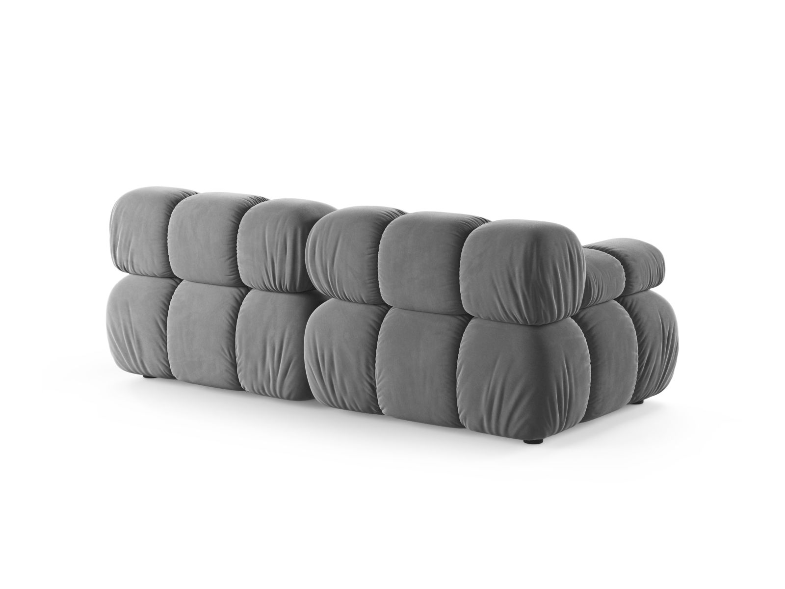 Velvet Modular Sofa, "Bellis", 2 Seats, 188x94x70