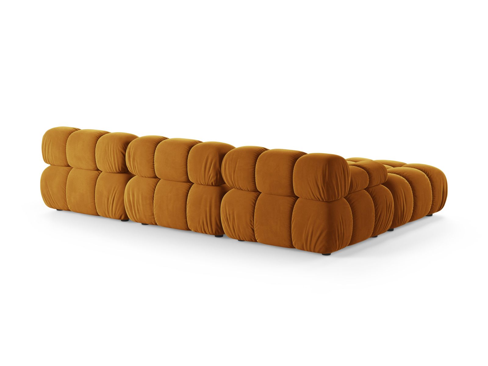 Velvet Modular Sofa, "Bellis", 4 Seats, 282x188x70