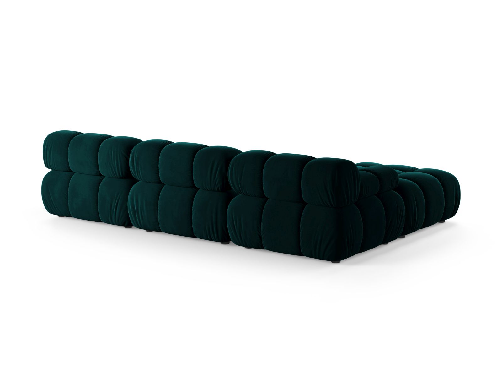 Velvet Modular Sofa, "Bellis", 4 Seats, 282x188x70