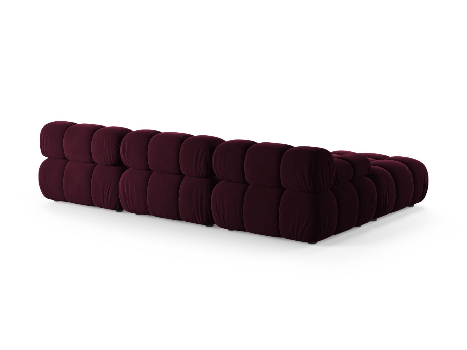 Velvet Modular Sofa, "Bellis", 4 Seats, 282x188x70