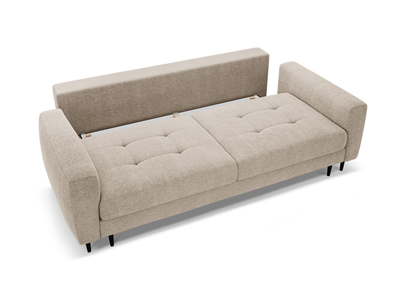 Sofa With Bed Function And Box, "Bemy", 3 Seats, 242x110x92