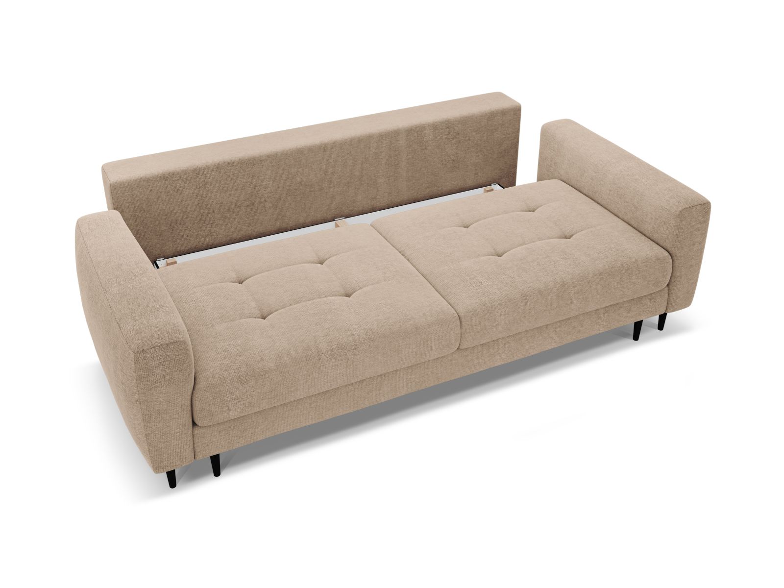 Sofa With Bed Function And Box, "Bemy", 3 Seats, 242x110x92