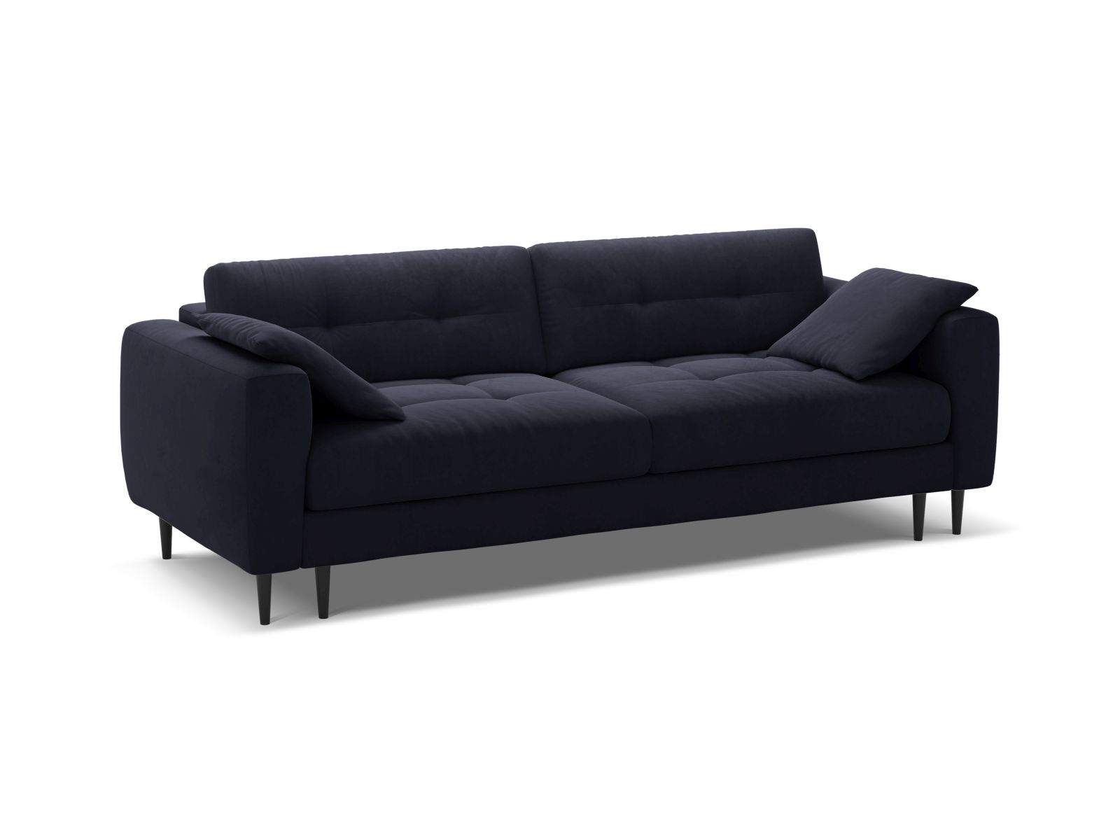 Velvet Sofa With Bed Function And Box, "Bemy", 3 Seats, 242x110x92