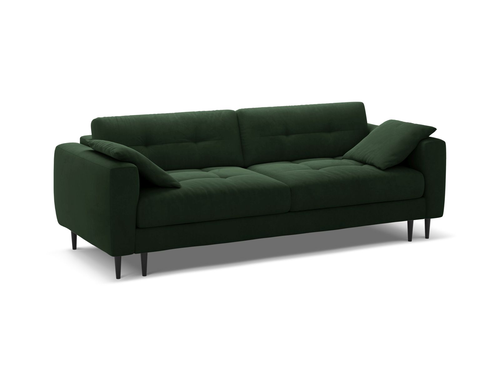 Velvet Sofa With Bed Function And Box, "Bemy", 3 Seats, 242x110x92
