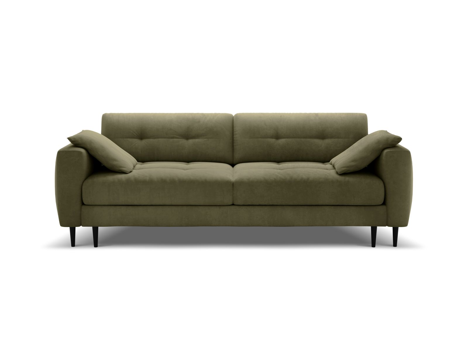 Velvet Sofa With Bed Function And Box, "Bemy", 3 Seats, 242x110x92