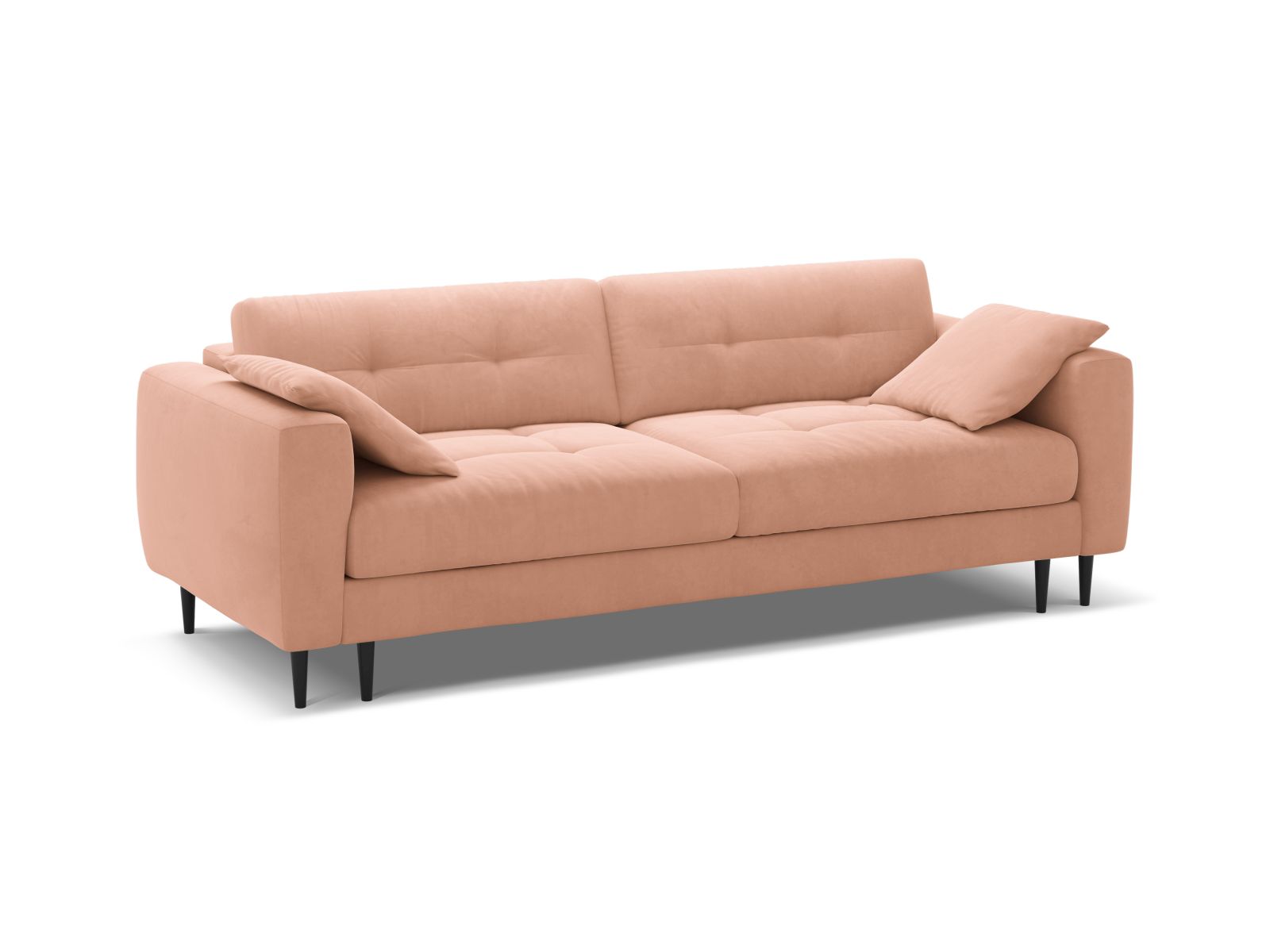 Velvet Sofa With Bed Function And Box, "Bemy", 3 Seats, 242x110x92