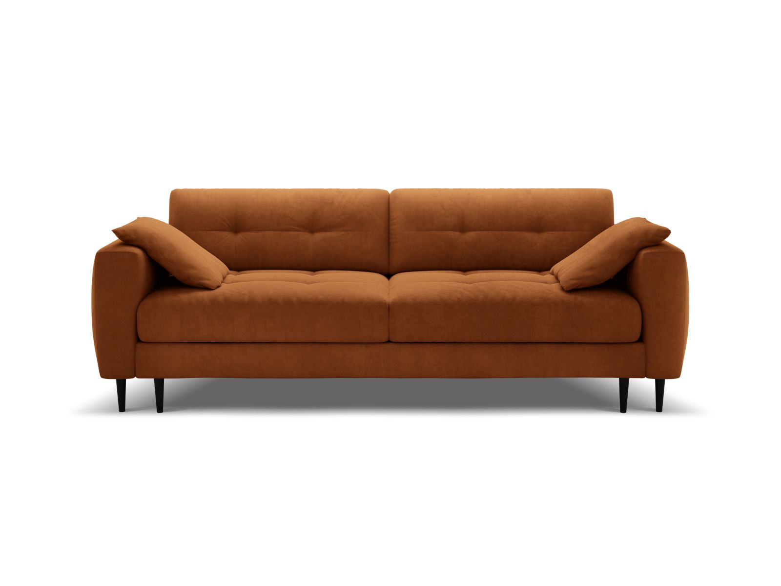 Velvet Sofa With Bed Function And Box, "Bemy", 3 Seats, 242x110x92
