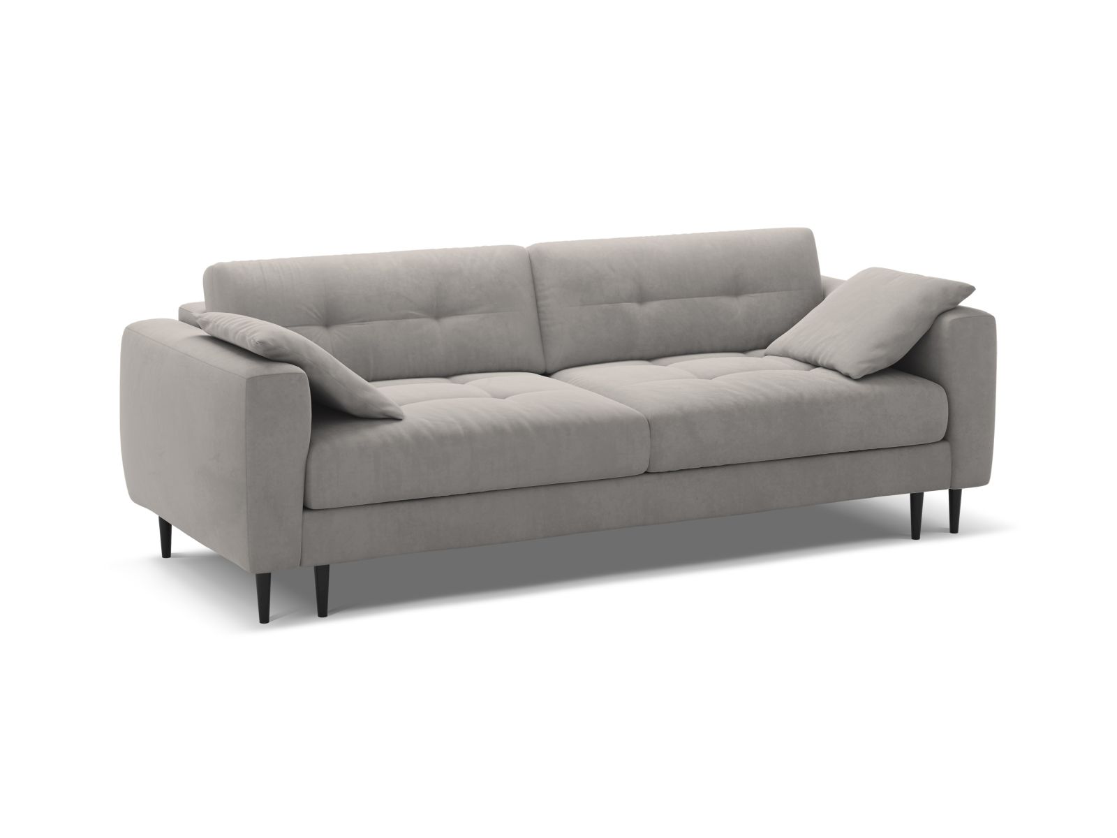 Velvet Sofa With Bed Function And Box, "Bemy", 3 Seats, 242x110x92