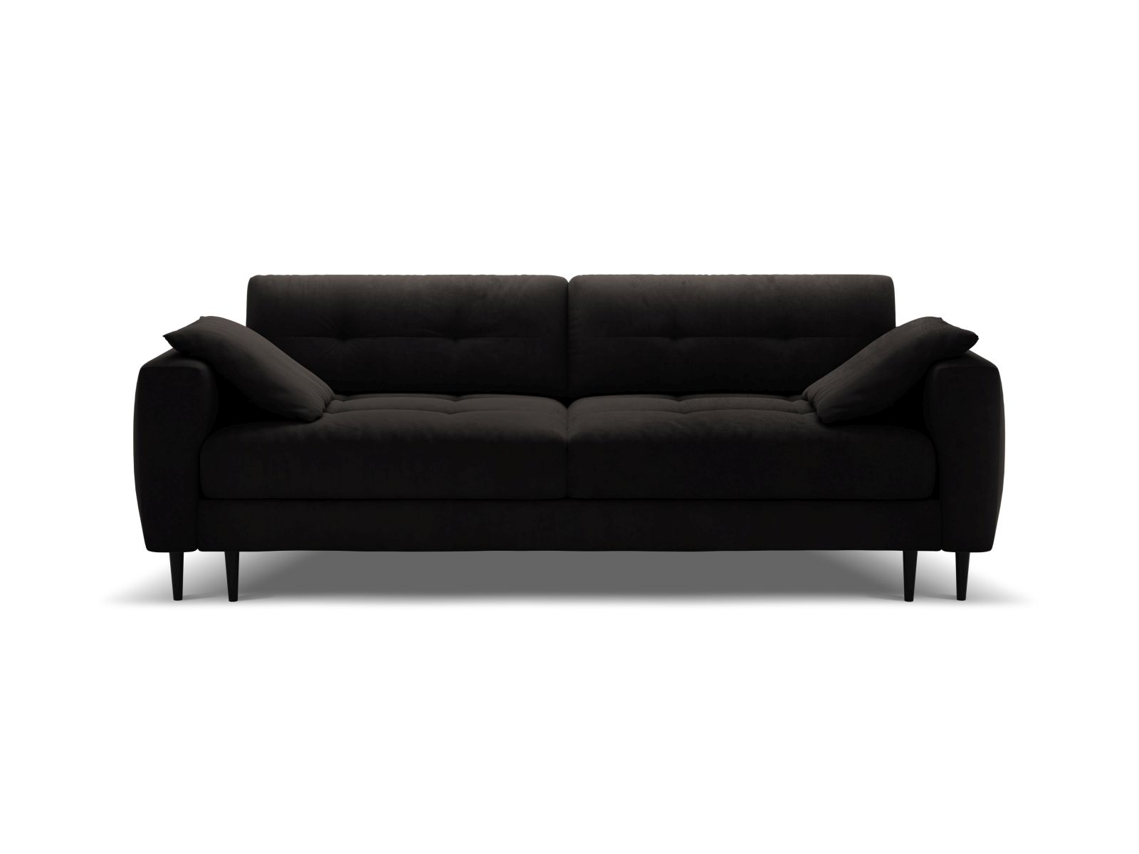 Velvet Sofa With Bed Function And Box, "Bemy", 3 Seats, 242x110x92