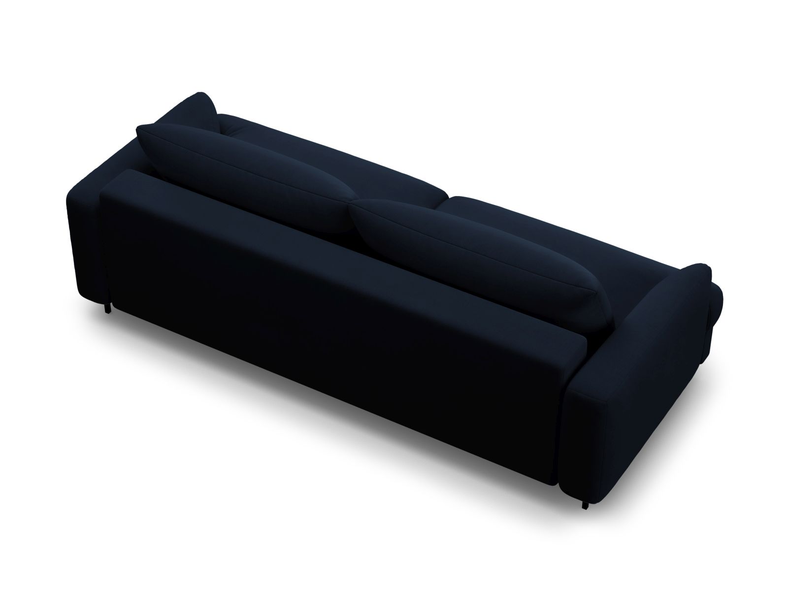 Velvet Sofa With Bed Function And Box, "Naomi", 3 Seats, 233x110x95