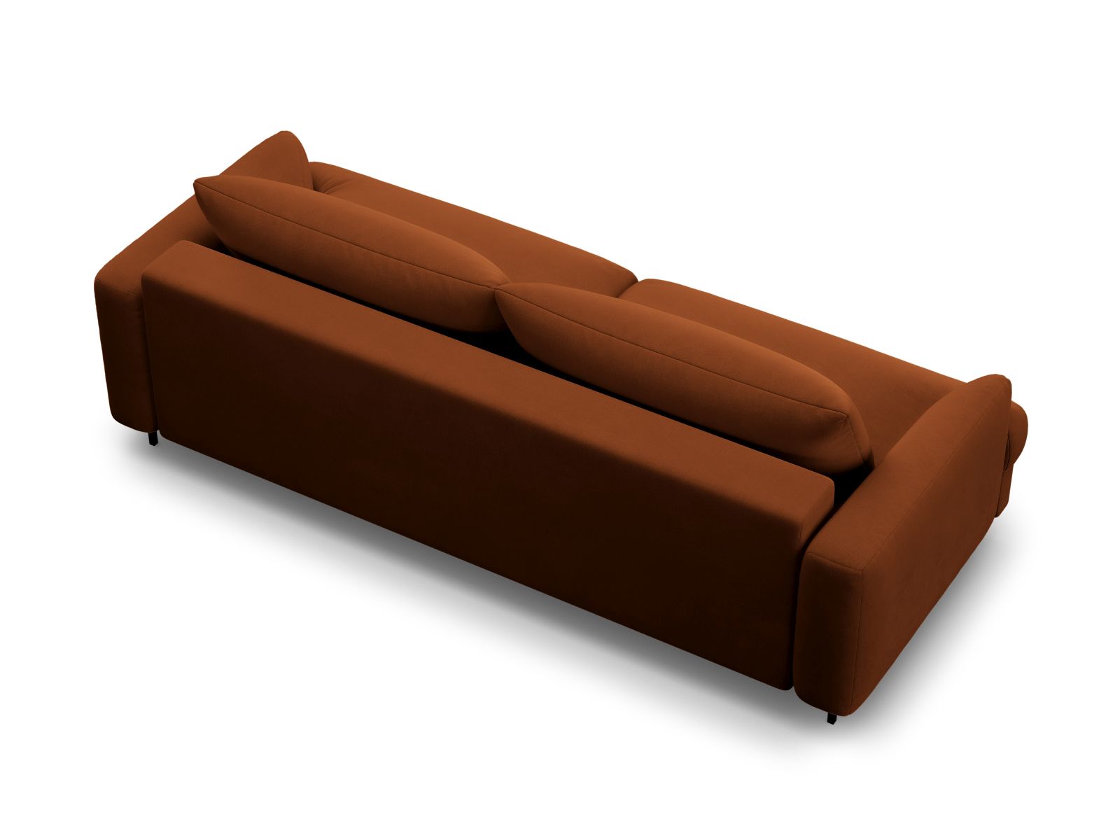 Velvet Sofa With Bed Function And Box, "Naomi", 3 Seats, 233x110x95