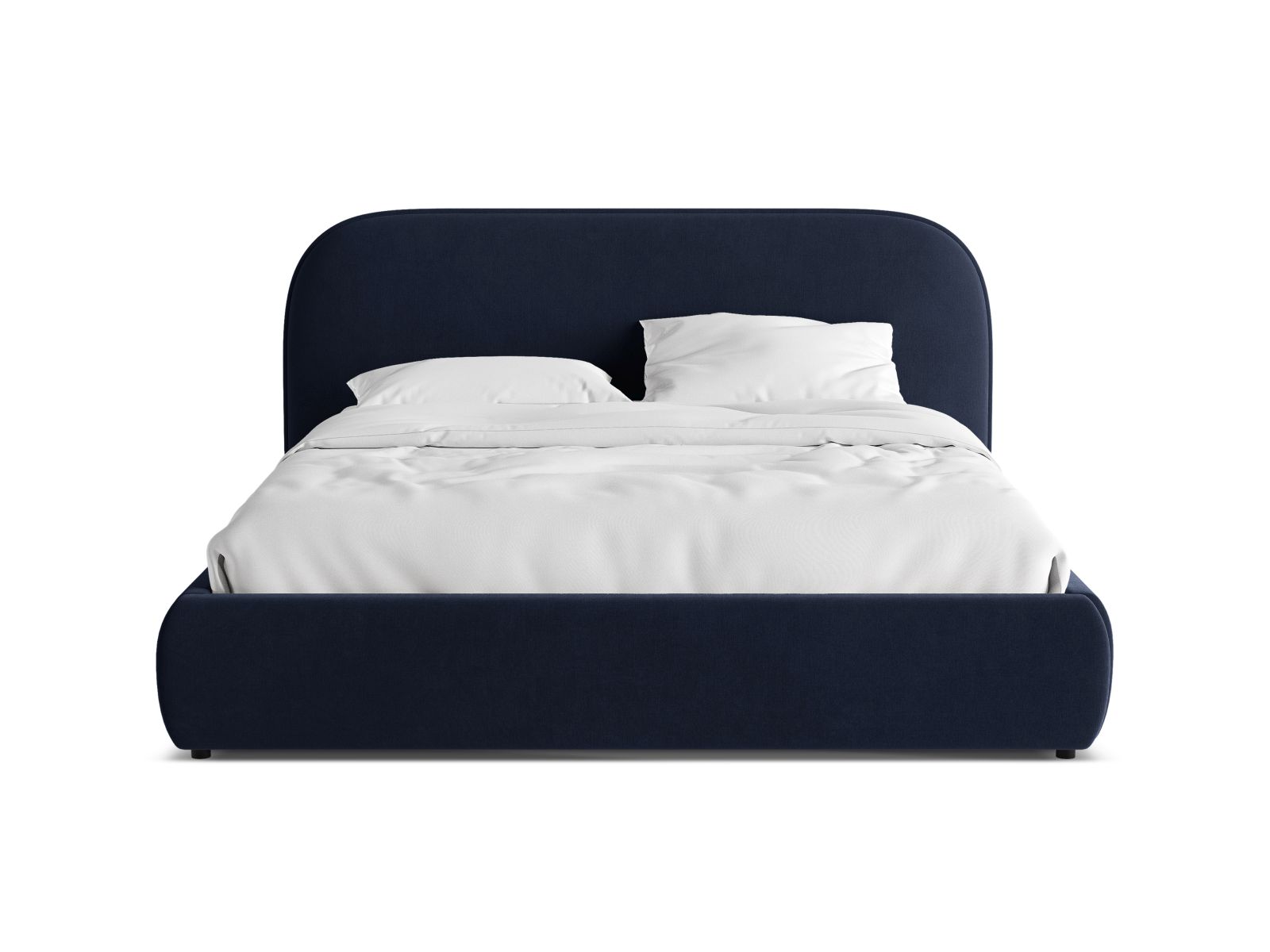 Velvet Storage Bed With Headboard, "Murada", 233x226x100