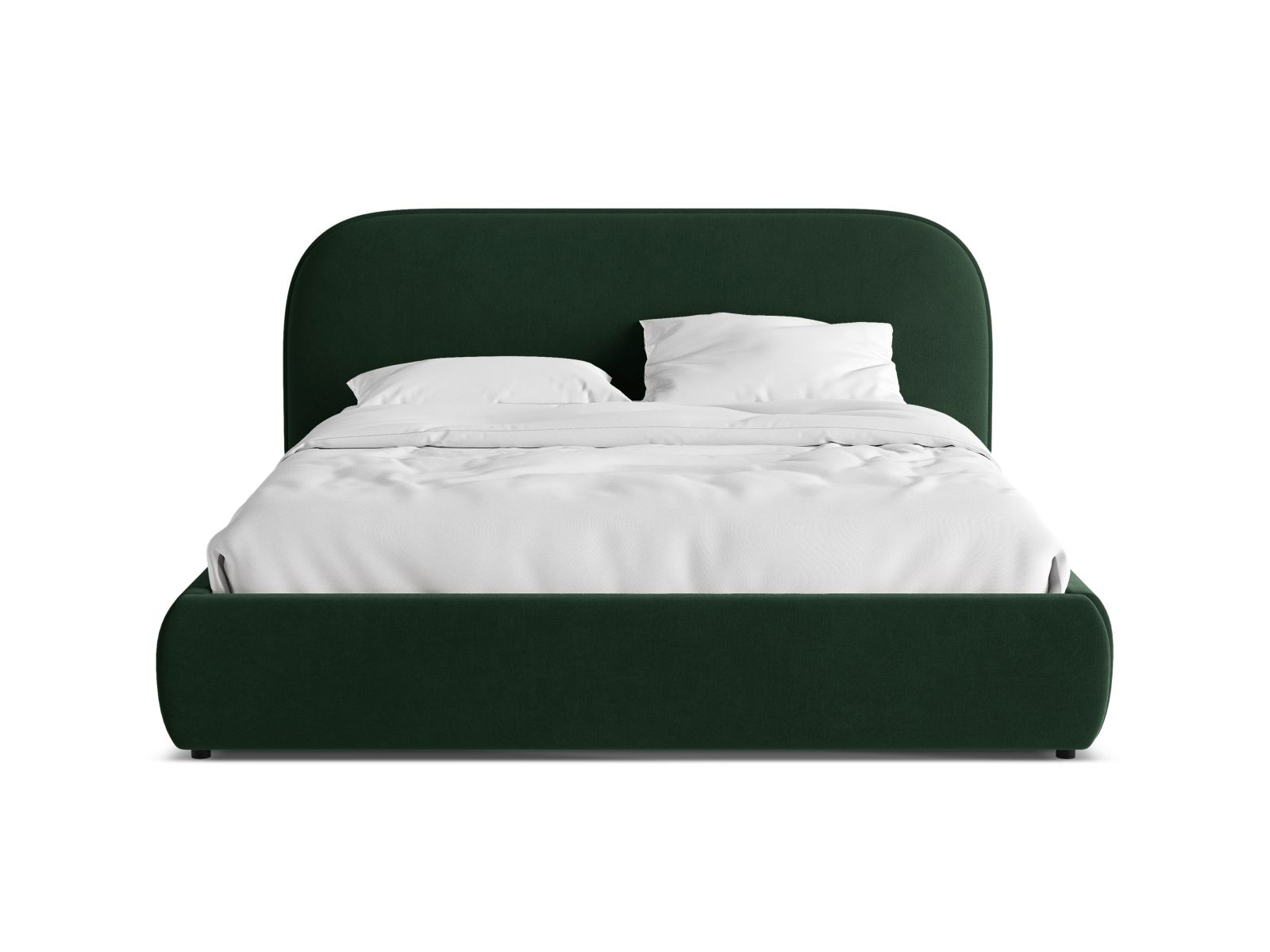 Velvet Storage Bed With Headboard, "Murada", 233x226x100