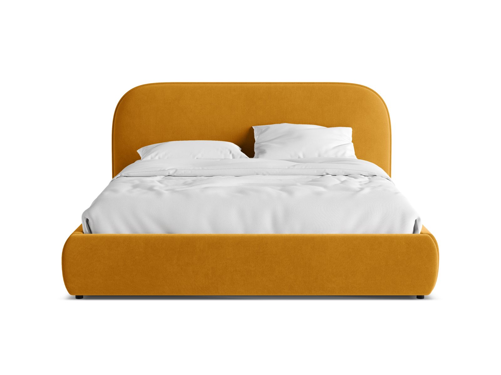 Velvet Storage Bed With Headboard, "Murada", 233x226x100