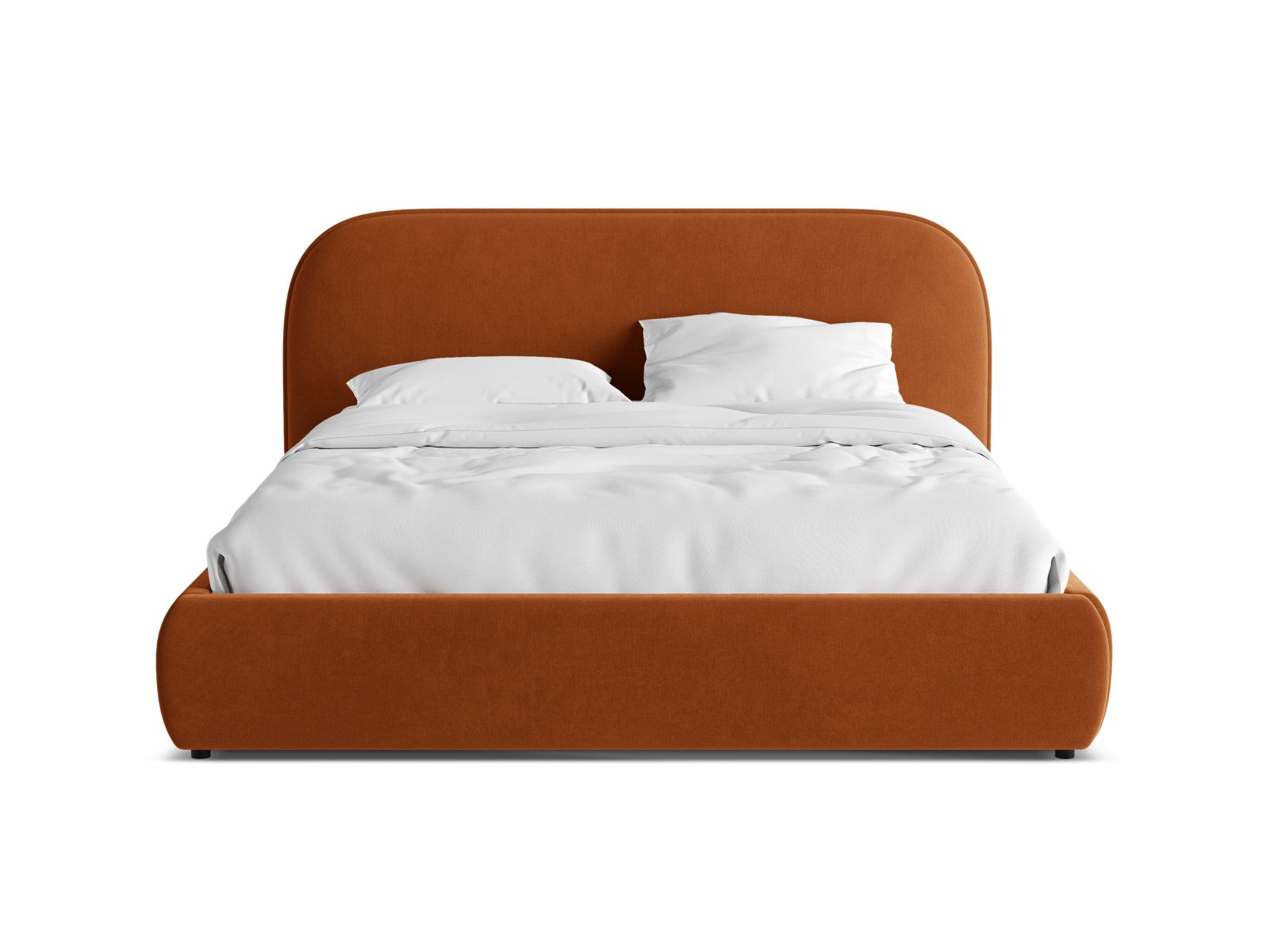 Velvet Storage Bed With Headboard, "Murada", 233x226x100