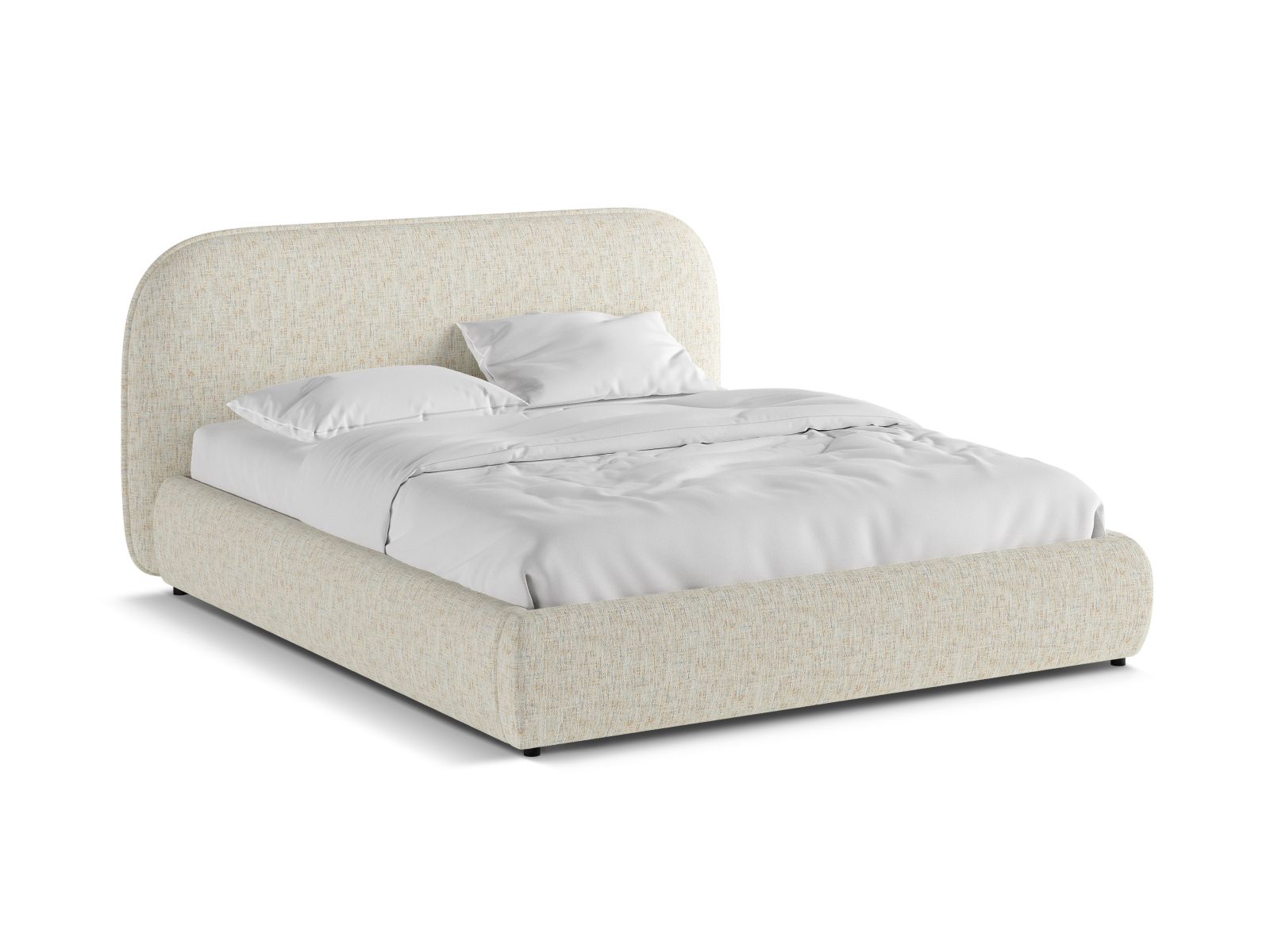 Storage Bed With Headboard, "Murada", 193x226x100