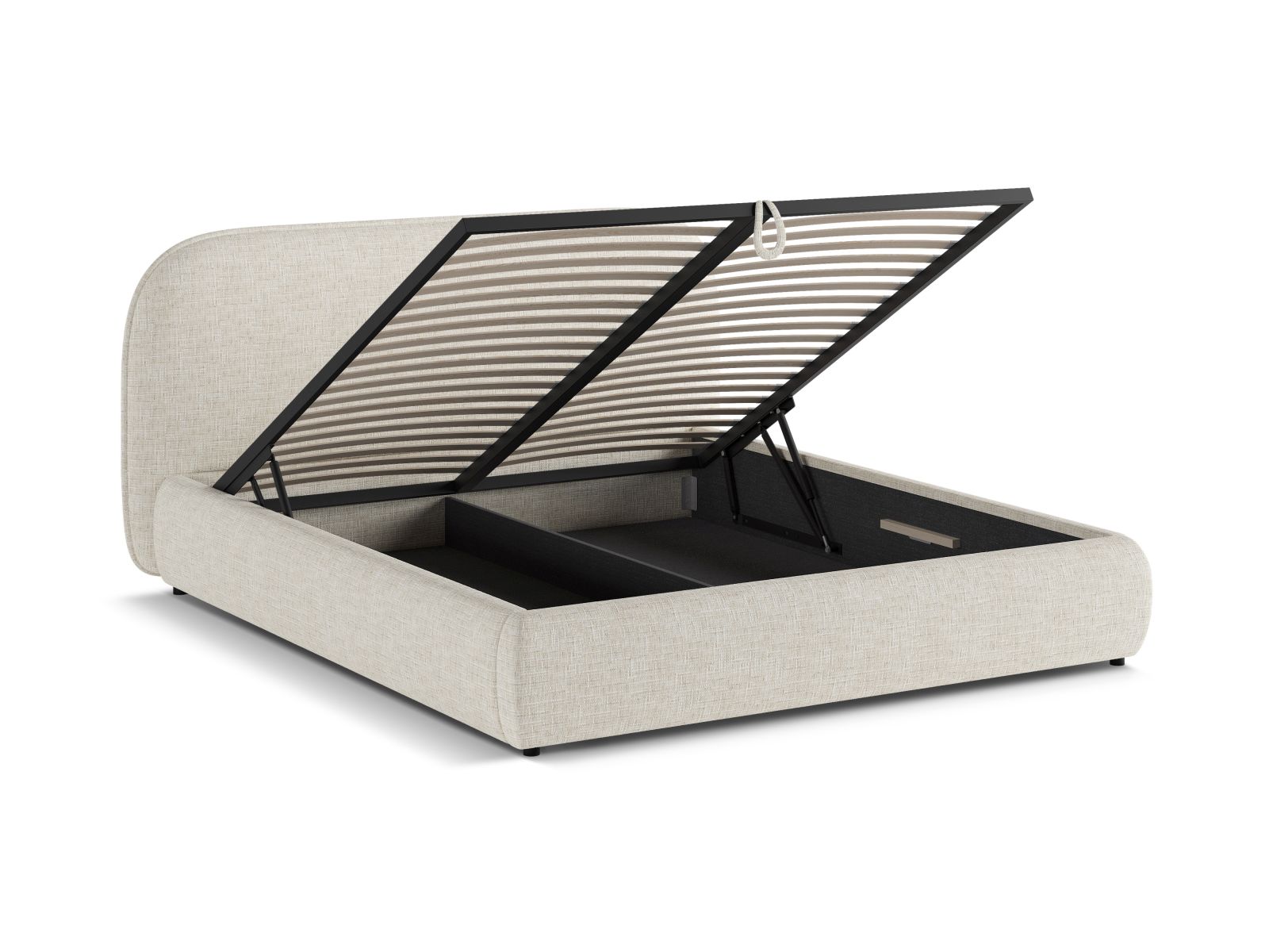 Storage Bed With Headboard, "Murada", 193x226x100