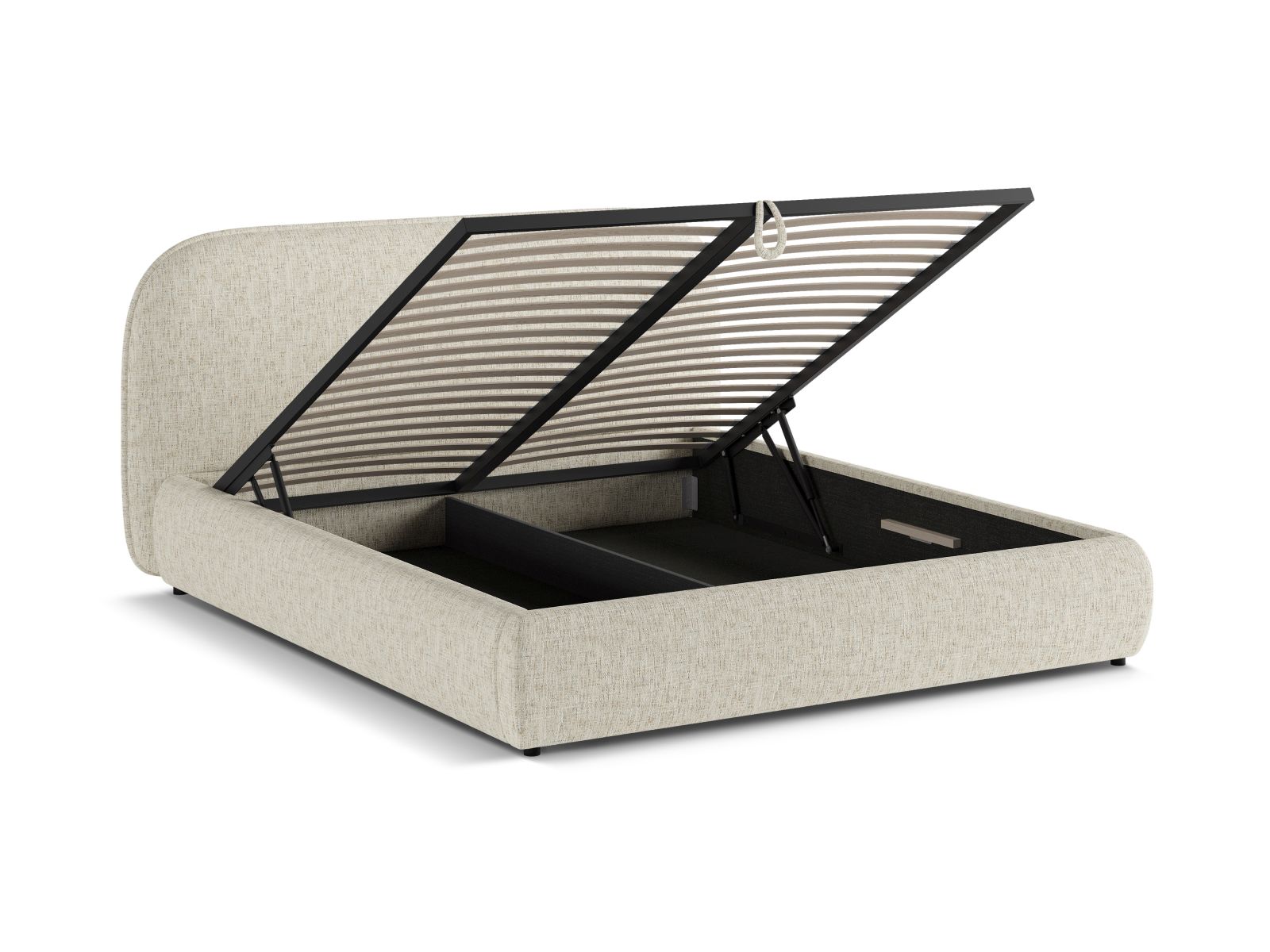 Storage Bed With Headboard, "Murada", 193x226x100