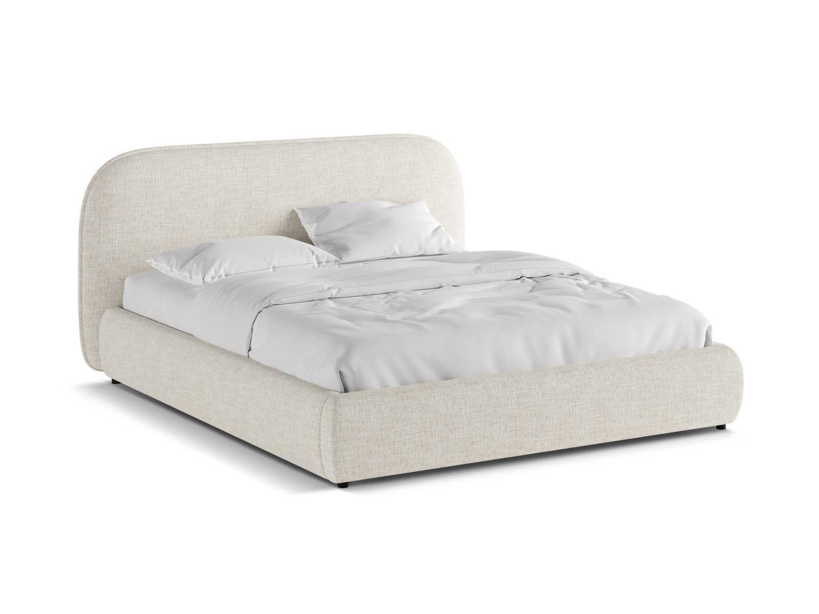 Storage Bed With Headboard, "Murada", 233x226x100