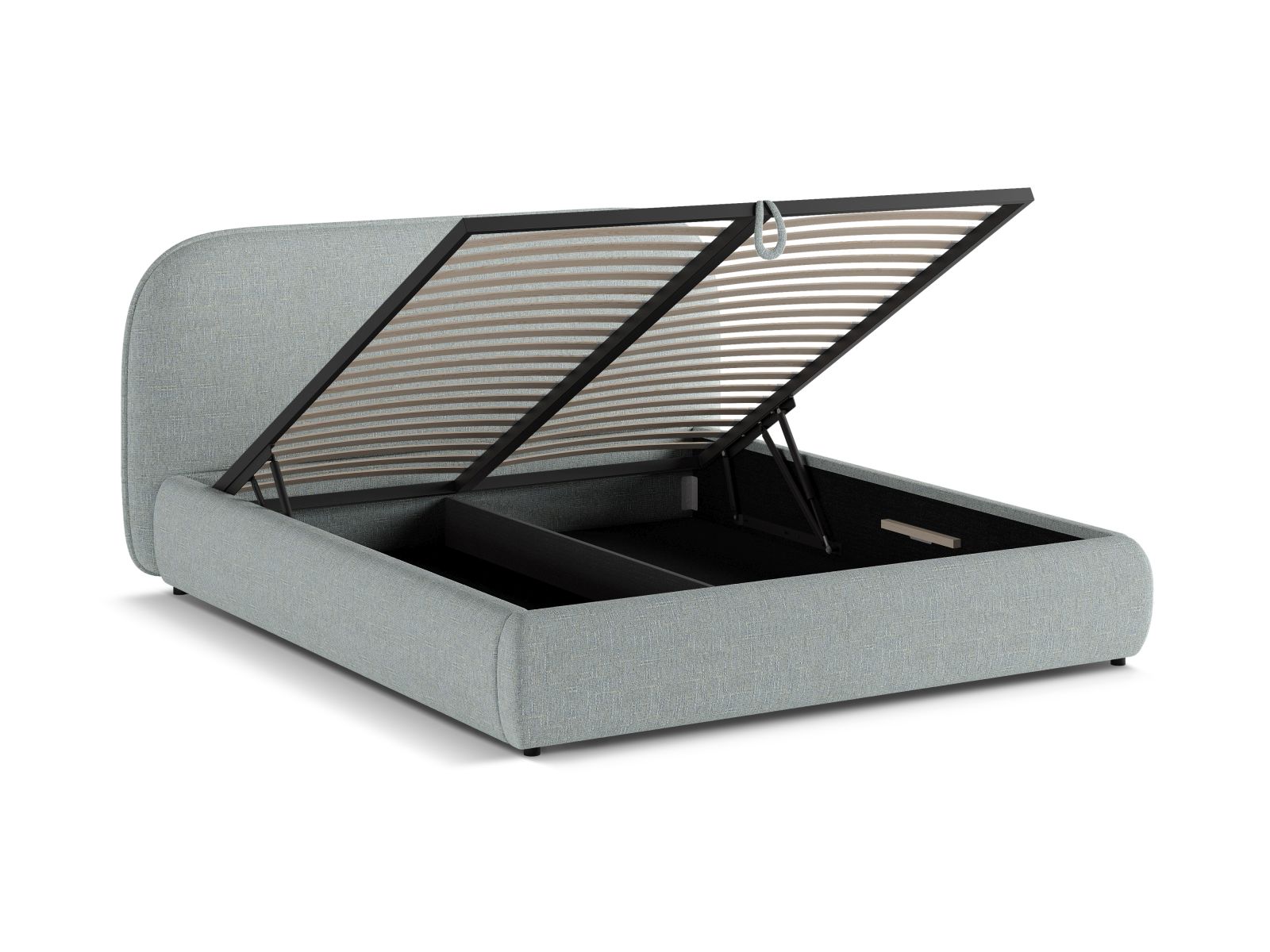 Storage Bed With Headboard, "Murada", 233x226x100