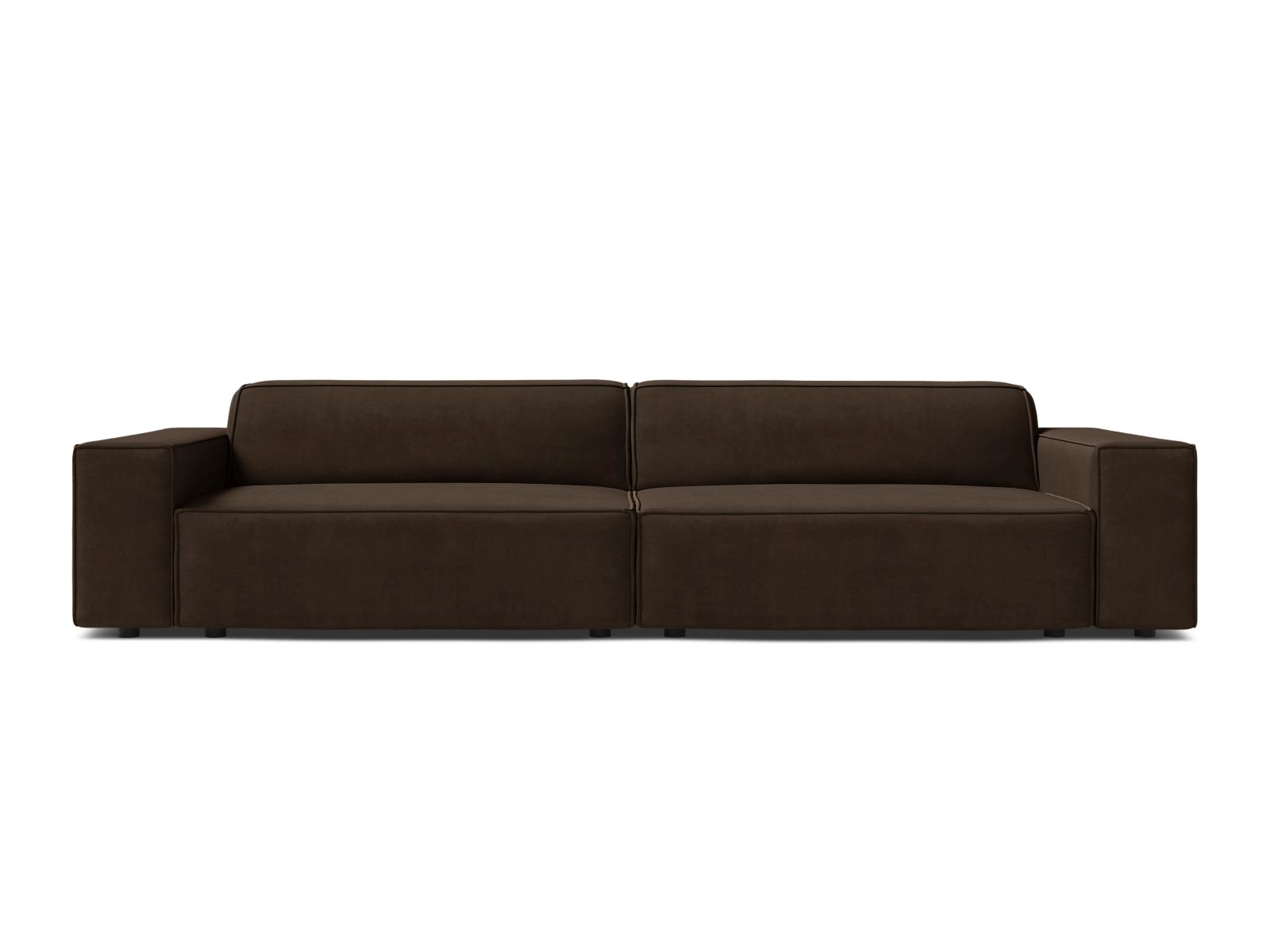 Velvet Modular Sofa, "Jodie", 4 Seats, 244x99x77