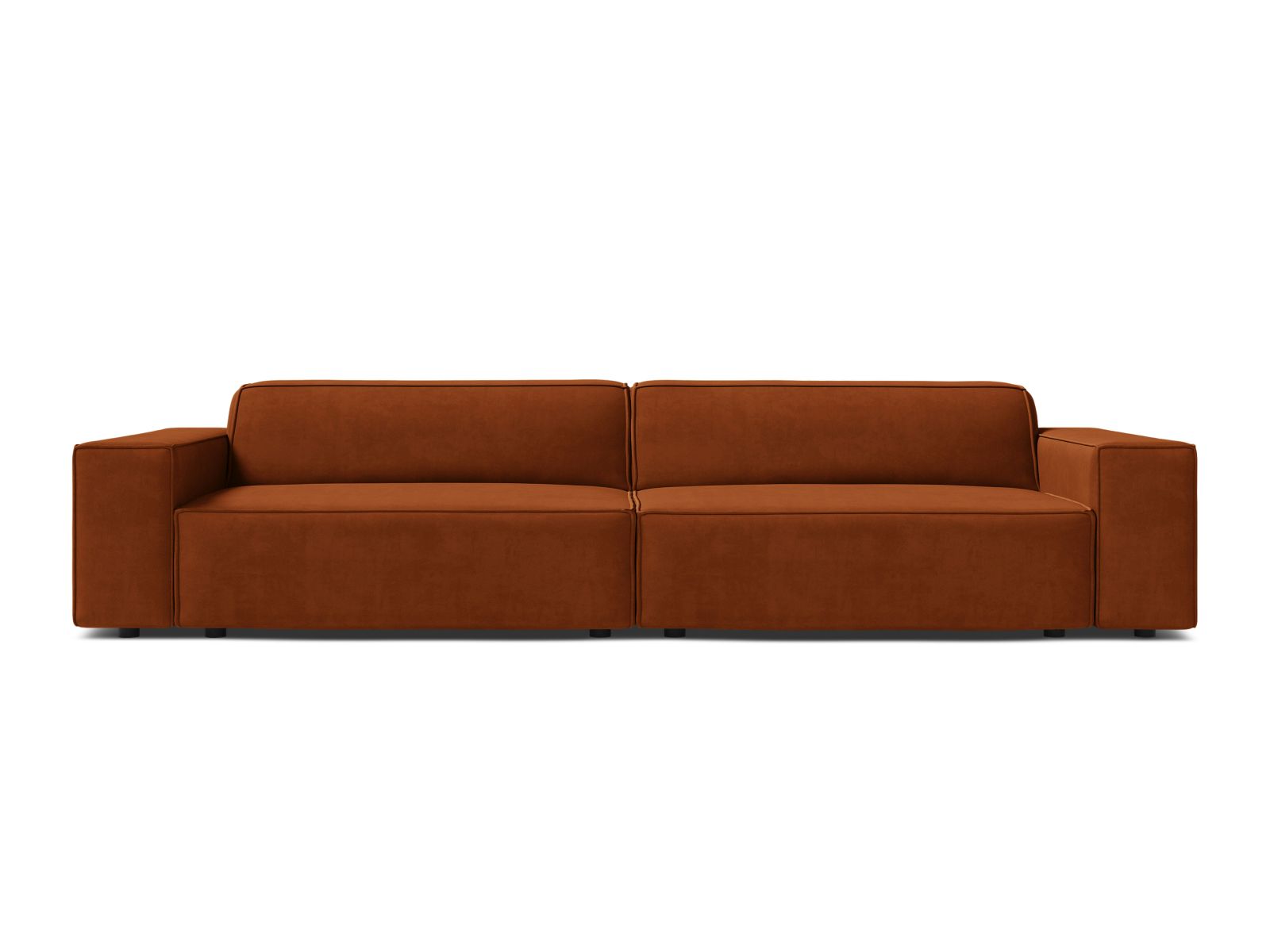 Velvet Modular Sofa, "Jodie", 4 Seats, 244x99x77