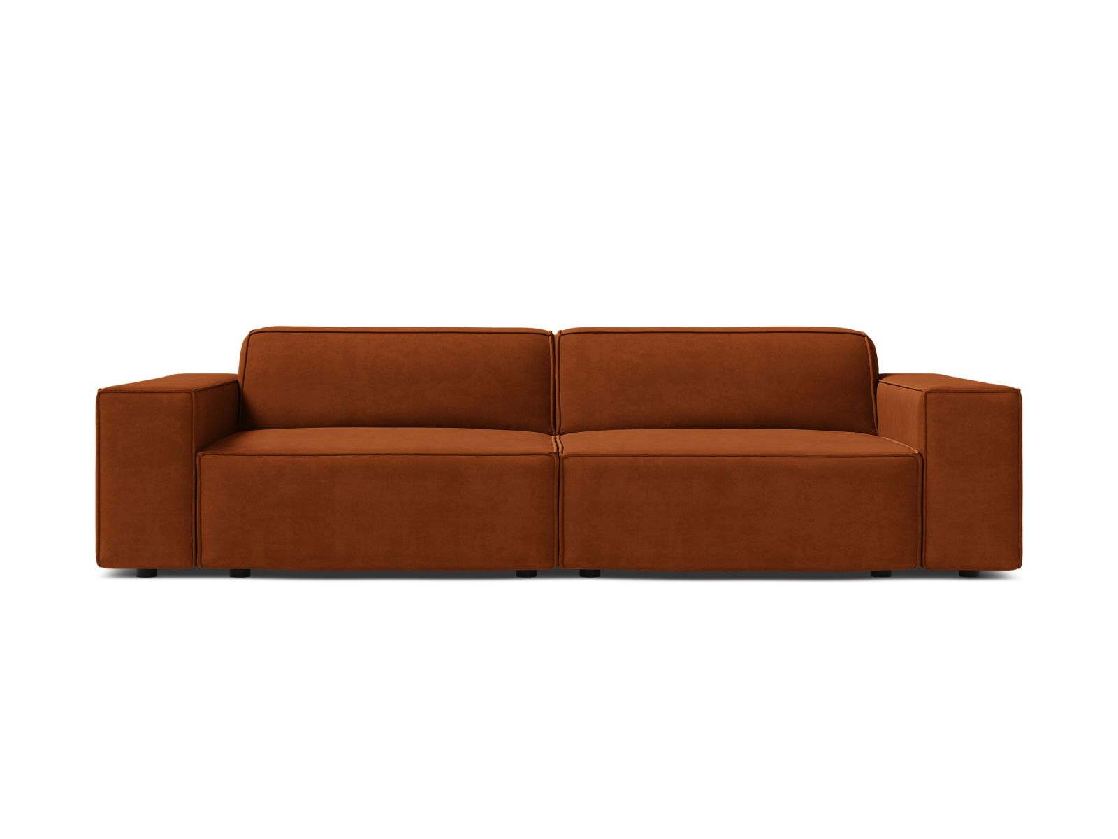 Velvet Modular Sofa, "Jodie", 3 Seats, 204x99x77