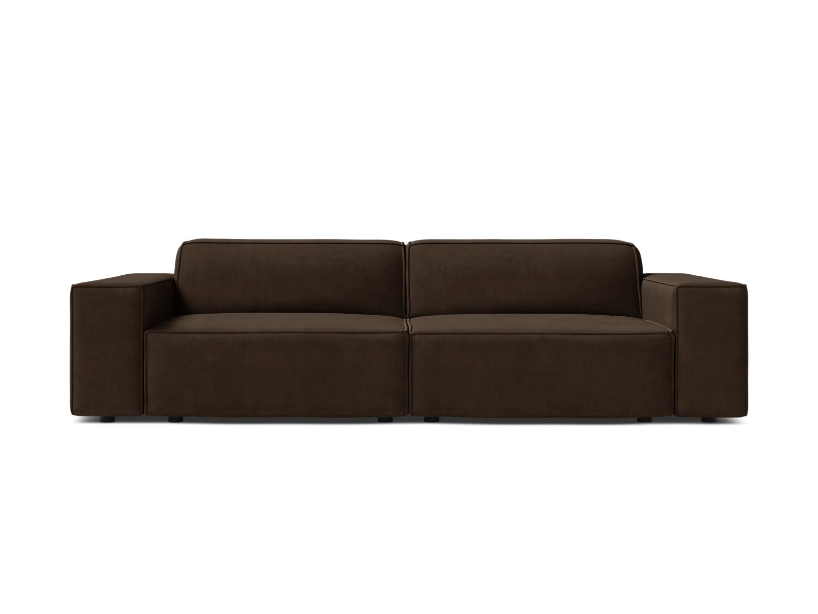 Velvet Modular Sofa, "Jodie", 3 Seats, 204x99x77
