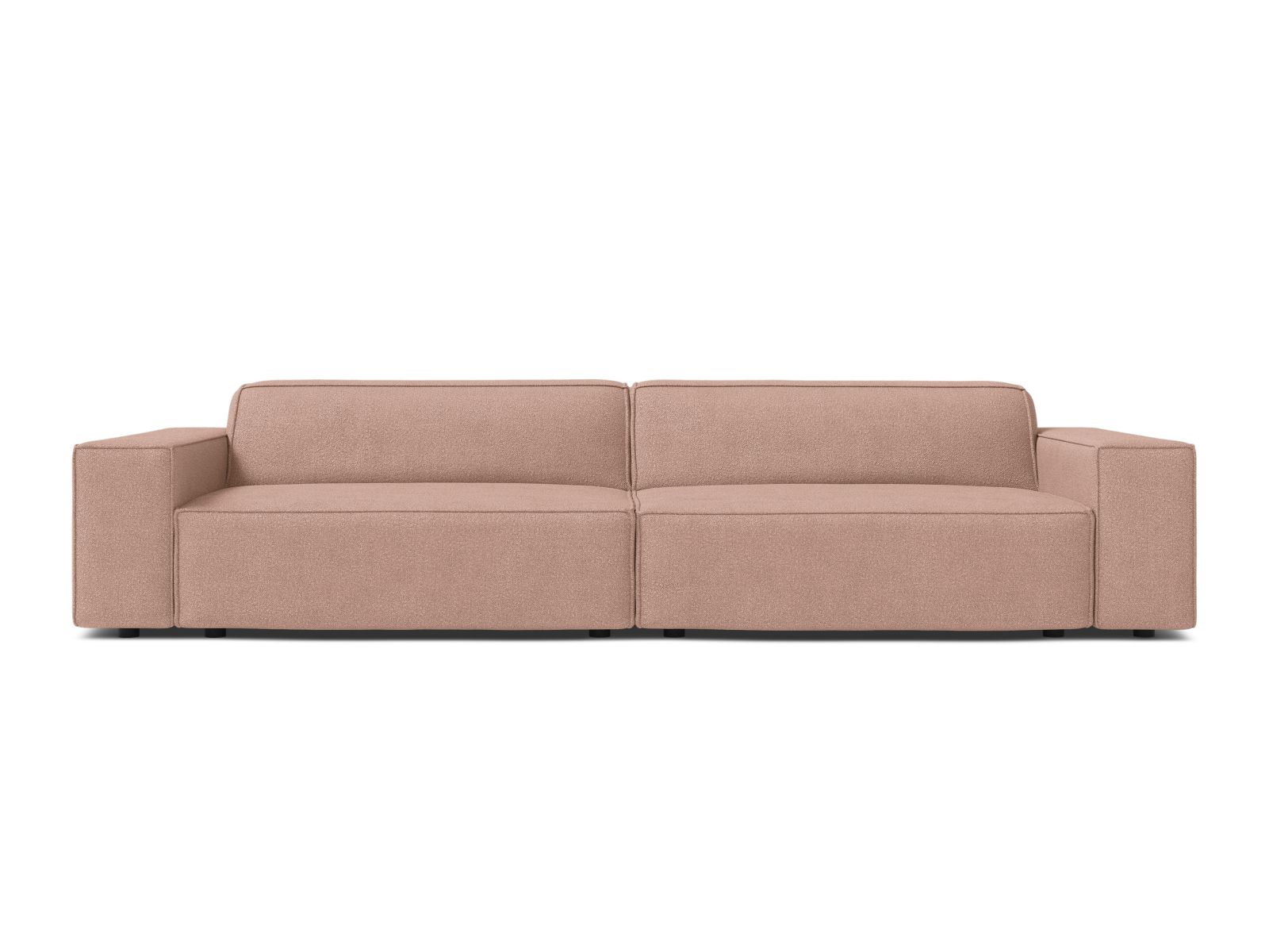 Boucle Modular Sofa, "Jodie", 4 Seats, 244x99x77