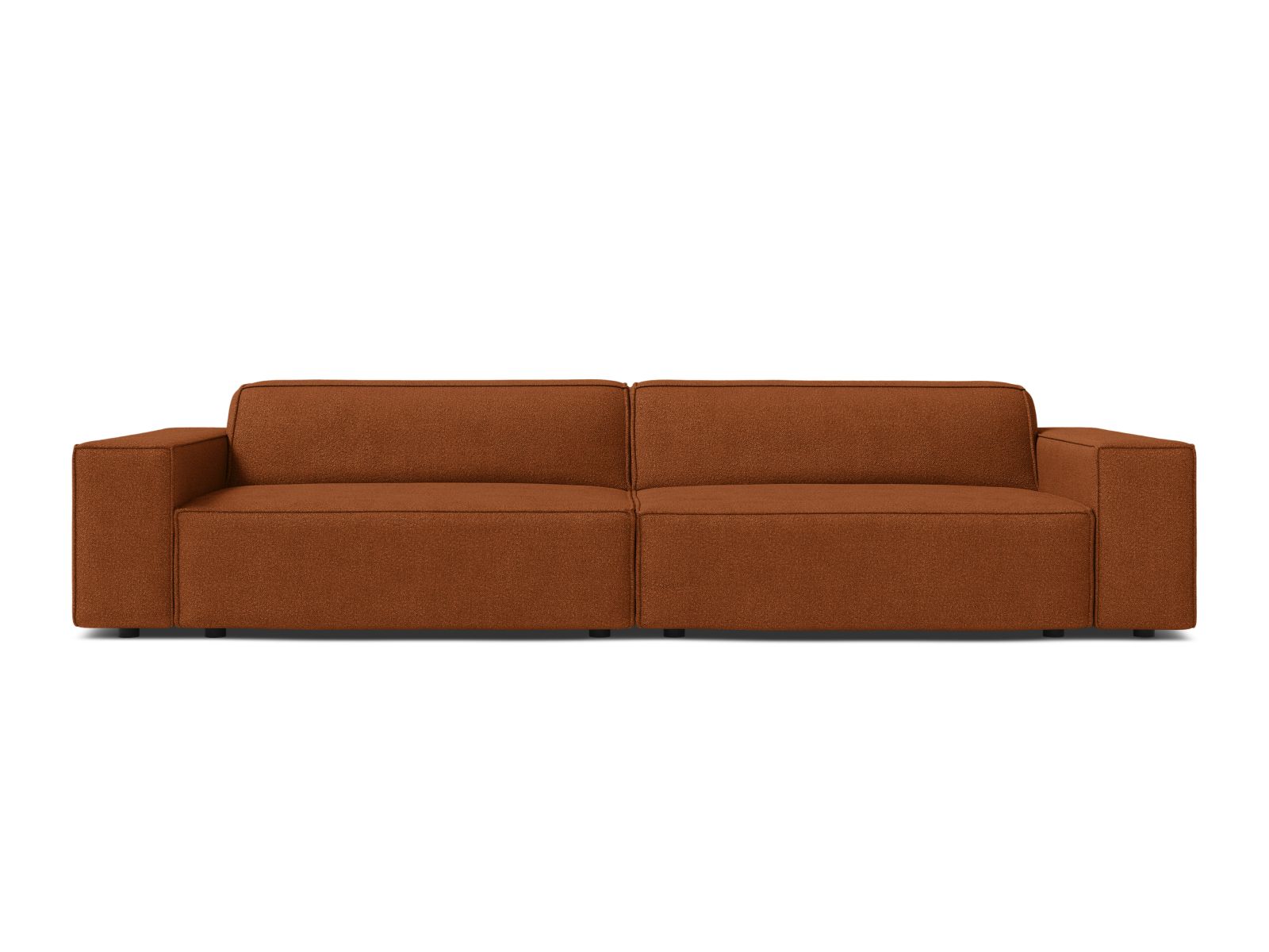 Boucle Modular Sofa, "Jodie", 4 Seats, 244x99x77