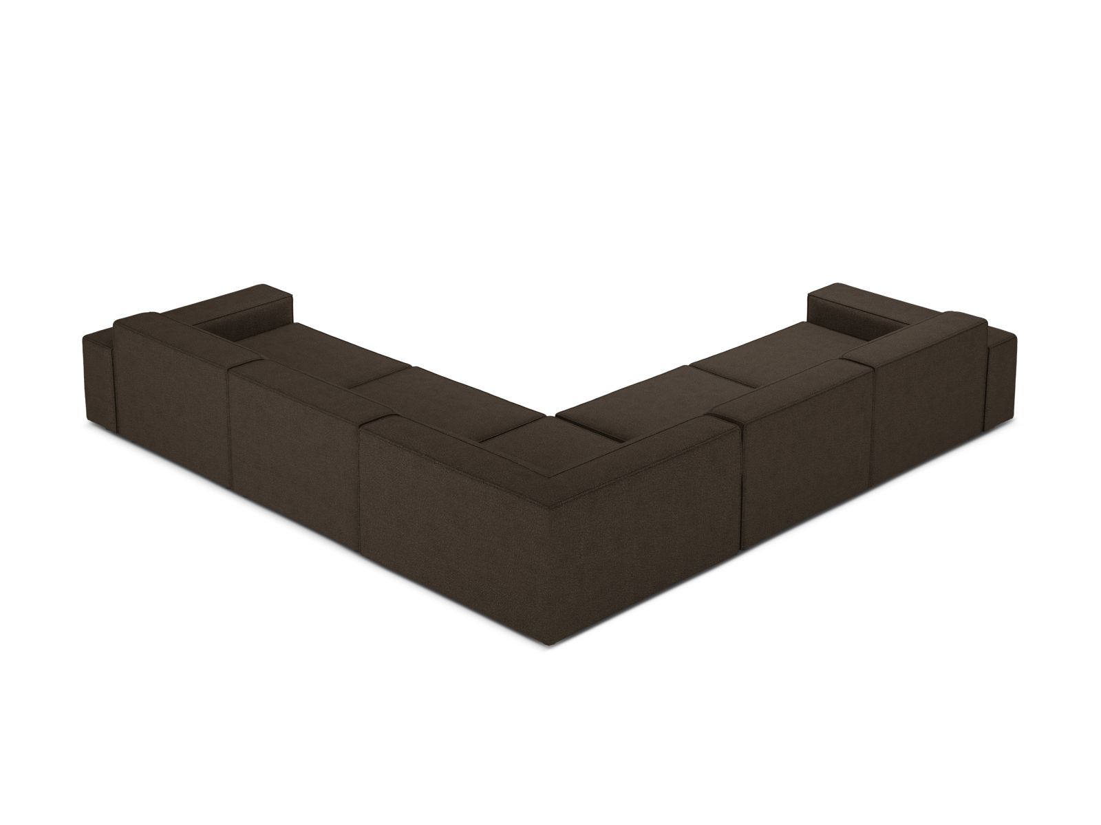 Boucle Symmetrical Corner Sofa, "Jodie", 6 Seats, 283x283x77