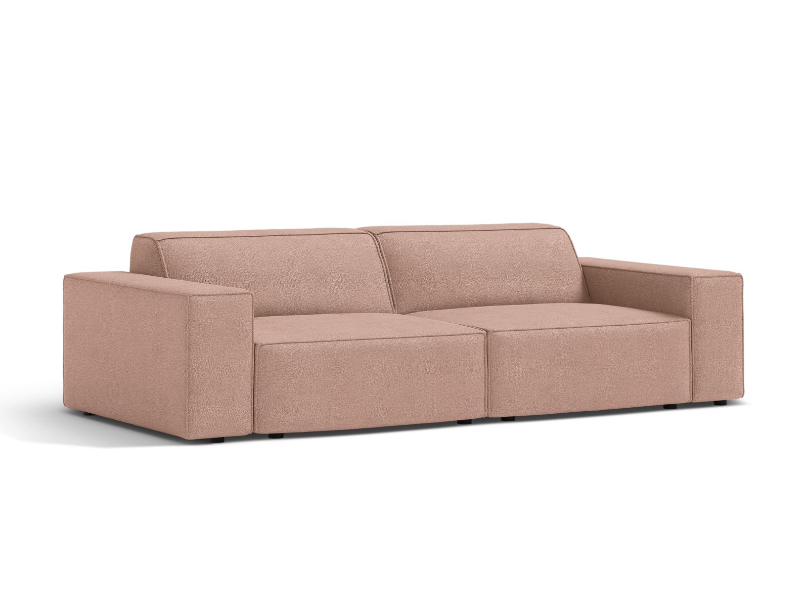 Boucle Modular Sofa, "Jodie", 3 Seats, 204x99x77