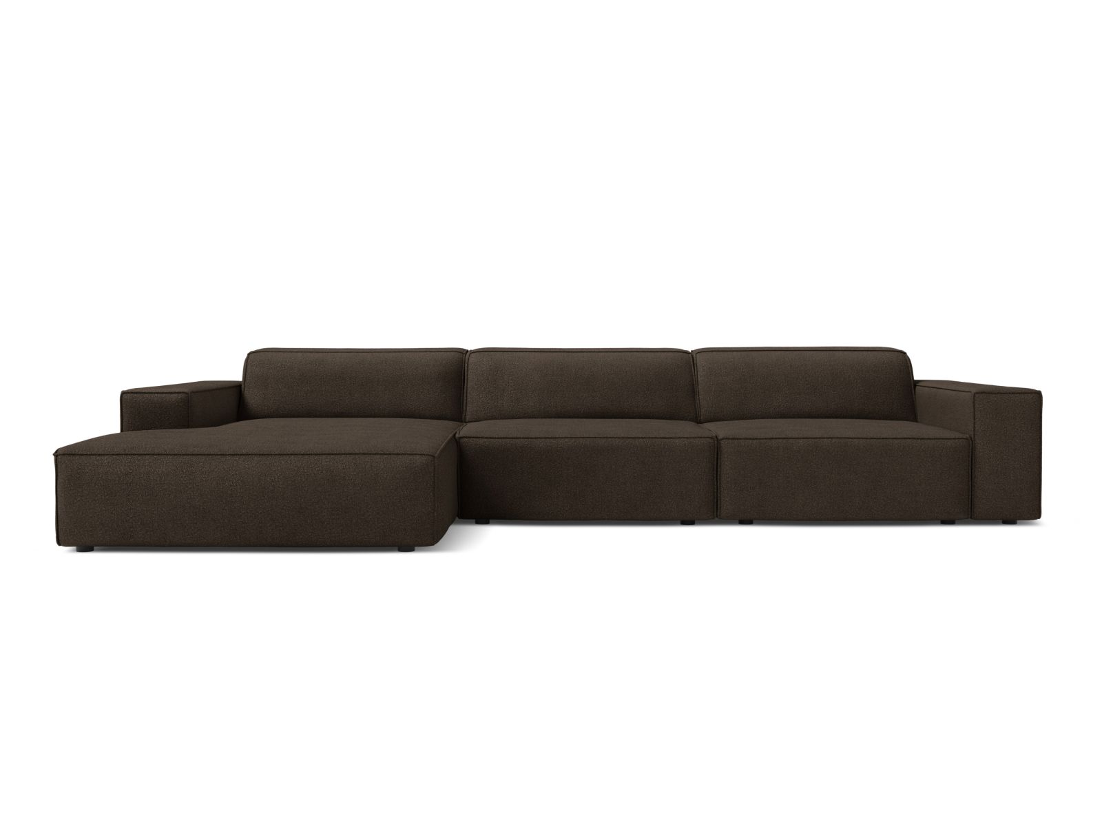 Boucle Modular Left Corner Sofa, "Jodie", 4 Seats, 284x162x77