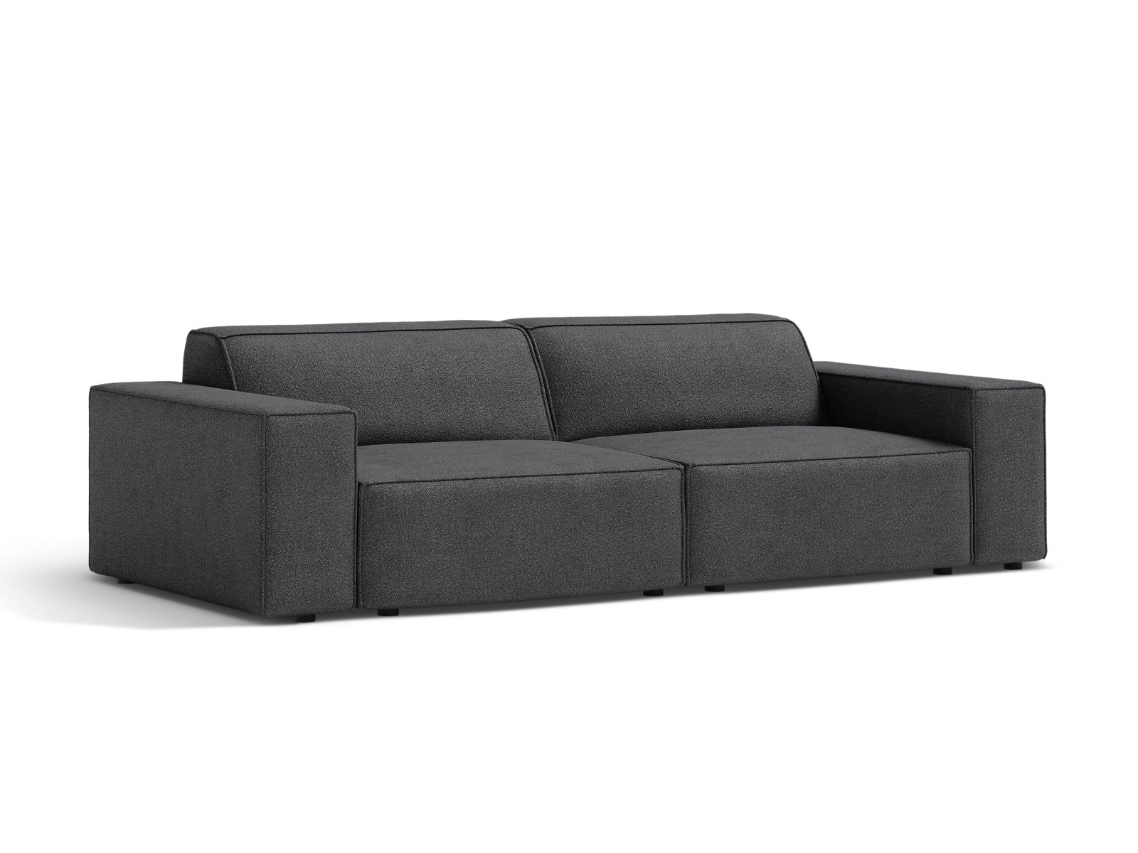 Boucle Modular Sofa, "Jodie", 3 Seats, 204x99x77