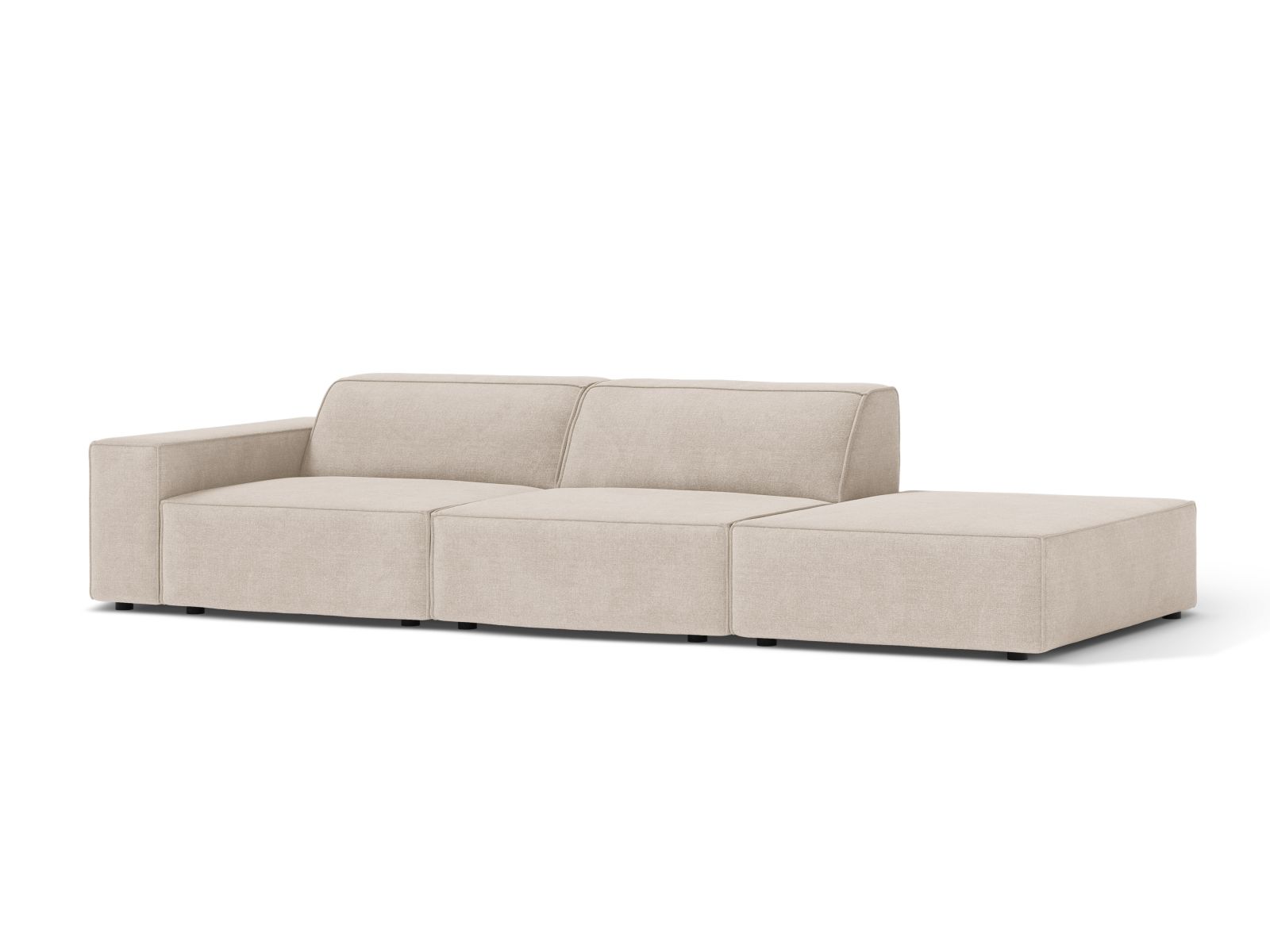 Right Modular Sofa, "Jodie", 3 Seats, 262x99x77
