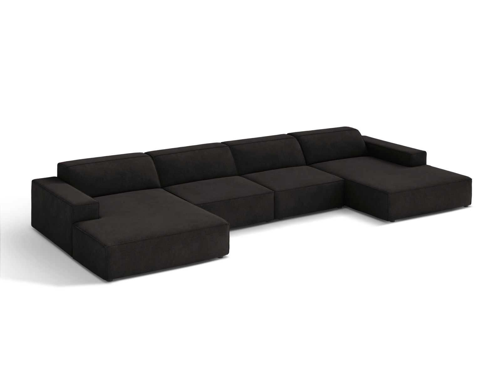 Modular Panoramic Sofa, "Jodie", 6 Seats, 364x162x77