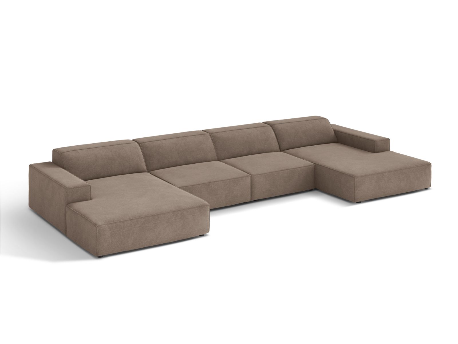 Modular Panoramic Sofa, "Jodie", 6 Seats, 364x162x77