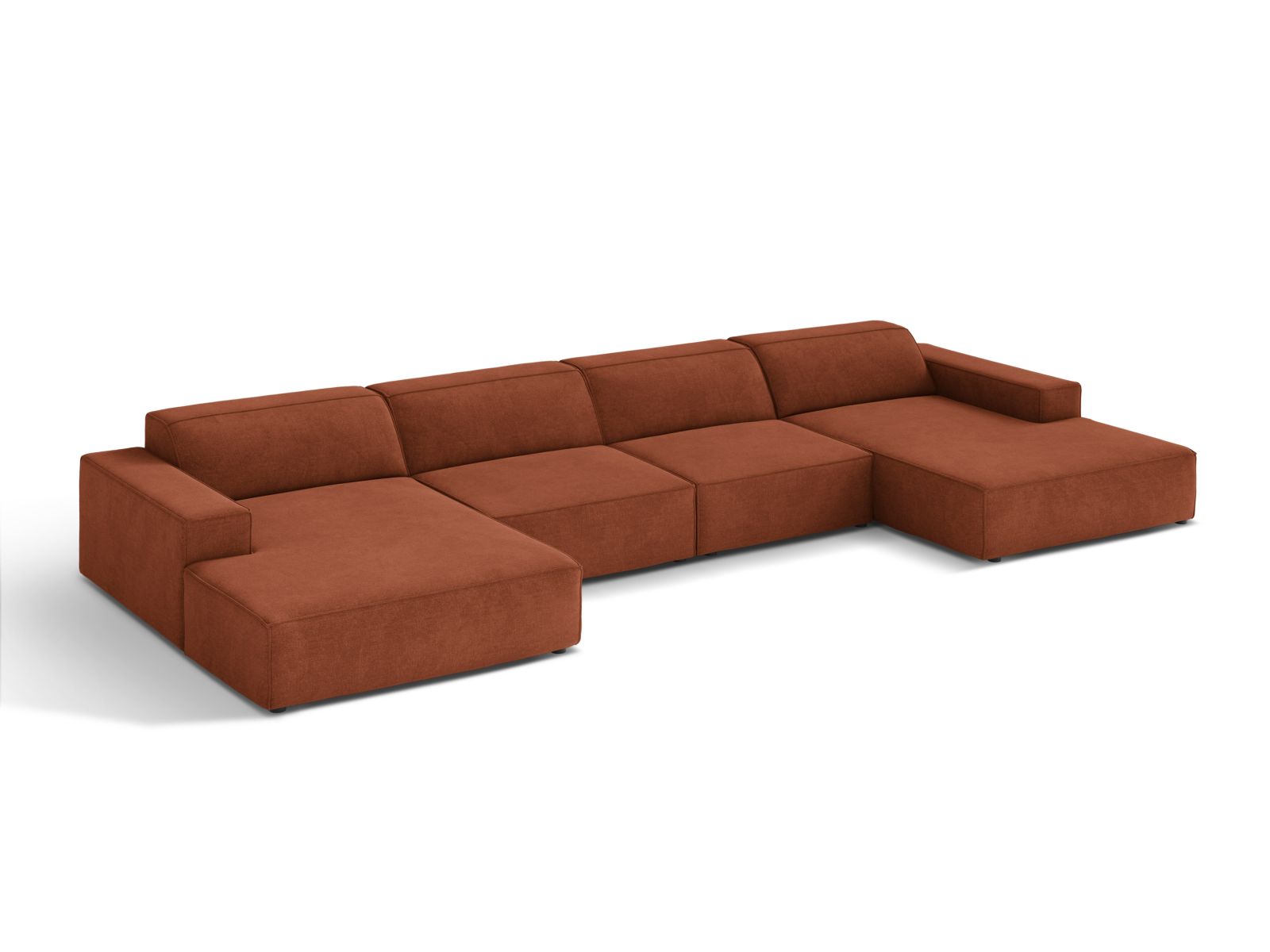 Modular Panoramic Sofa, "Jodie", 6 Seats, 364x162x77