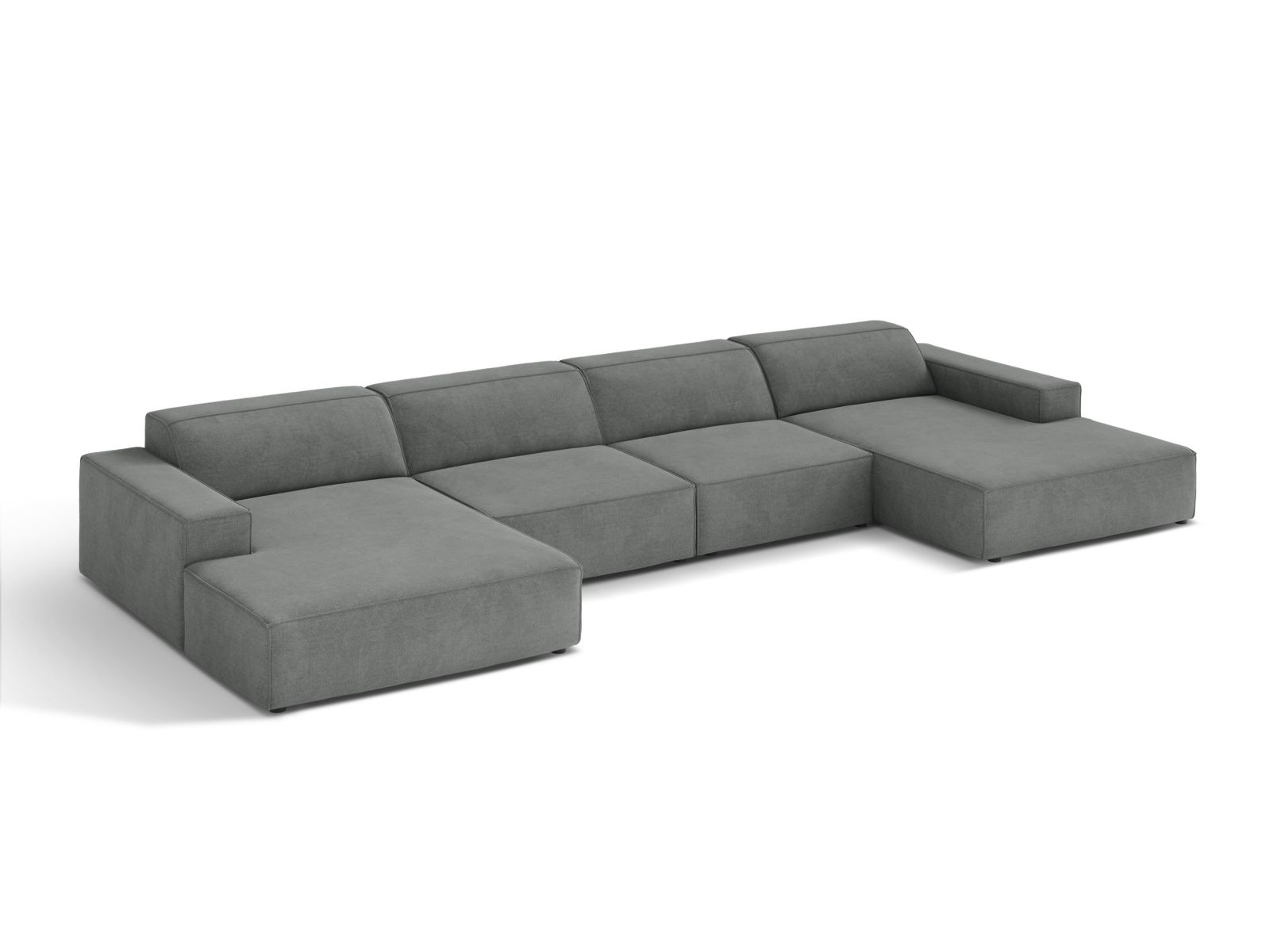 Modular Panoramic Sofa, "Jodie", 6 Seats, 364x162x77