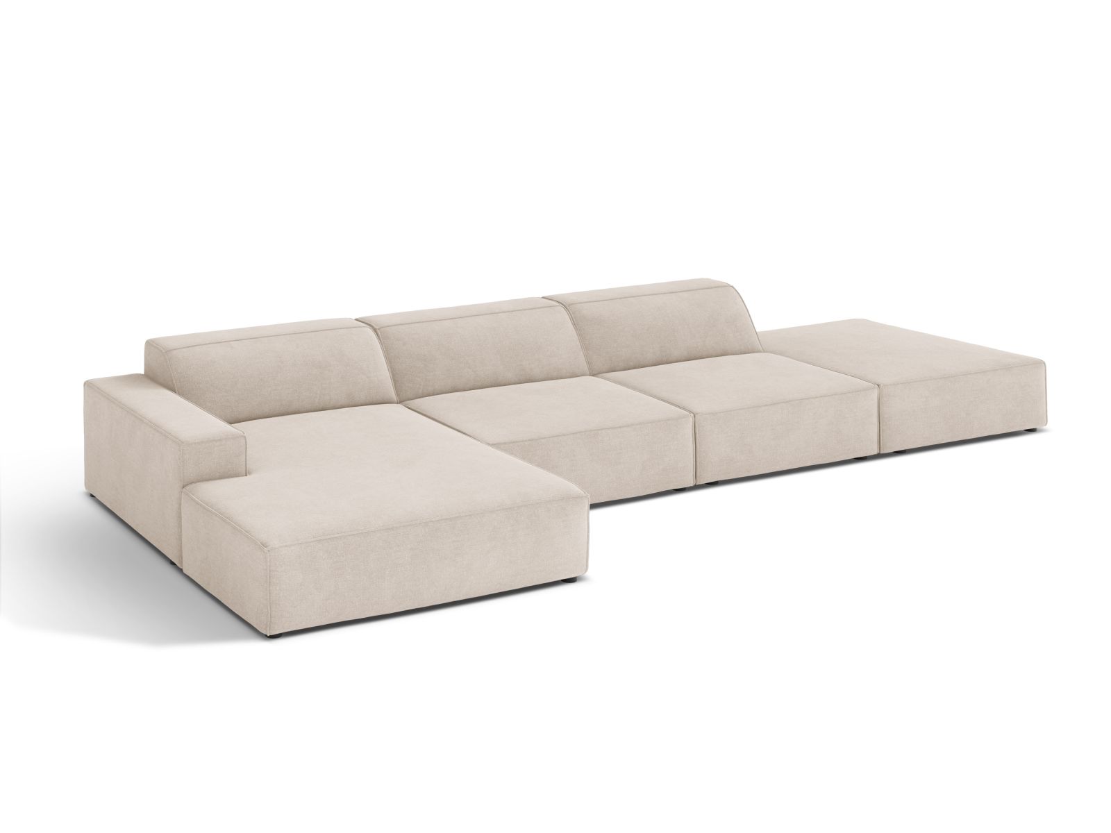 Modular Left Corner Sofa, "Jodie", 5 Seats, 341x162x77