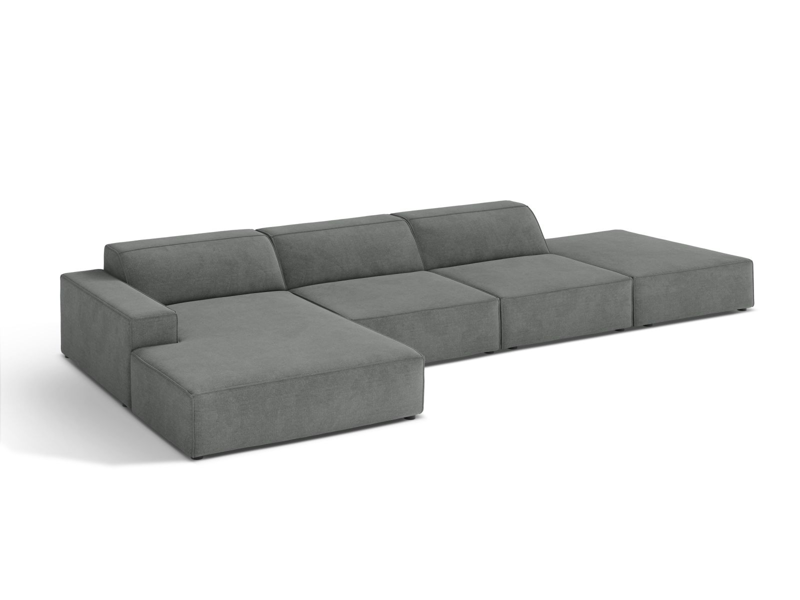 Modular Left Corner Sofa, "Jodie", 5 Seats, 341x162x77
