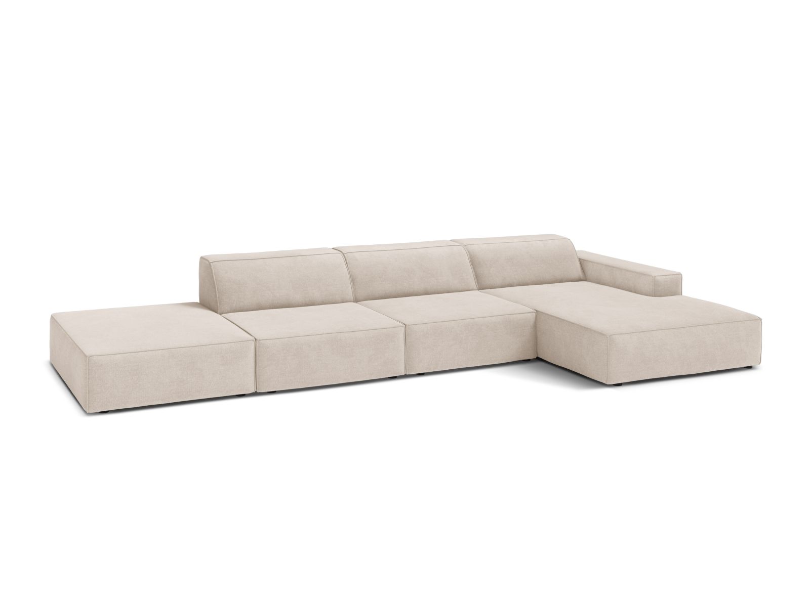 Modular Right Corner Sofa, "Jodie", 5 Seats, 341x162x77
