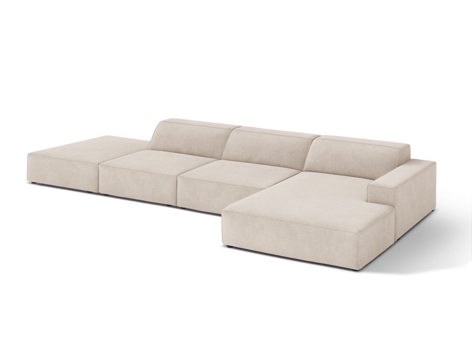 Modular Right Corner Sofa, "Jodie", 5 Seats, 341x162x77